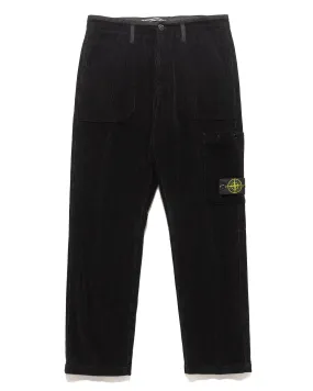 Organic Cotton Corduroy 800 1-Pocket Cargo Black