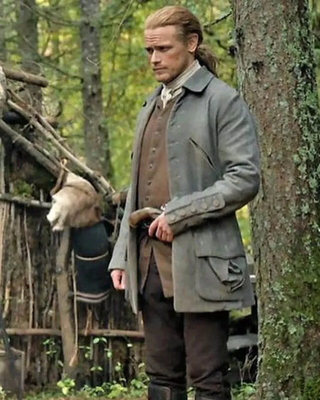 Outlander S07 Jamie Fraser Gray Coat