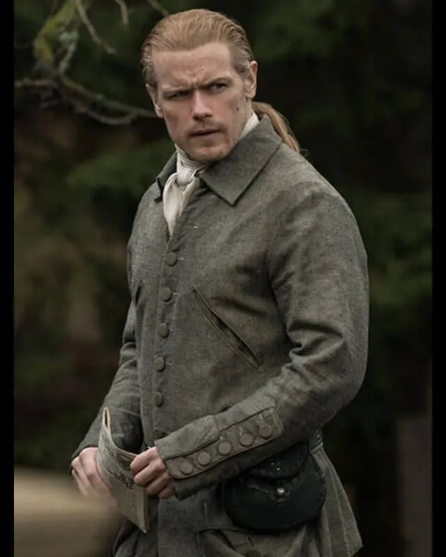 Outlander S07 Jamie Fraser Gray Coat