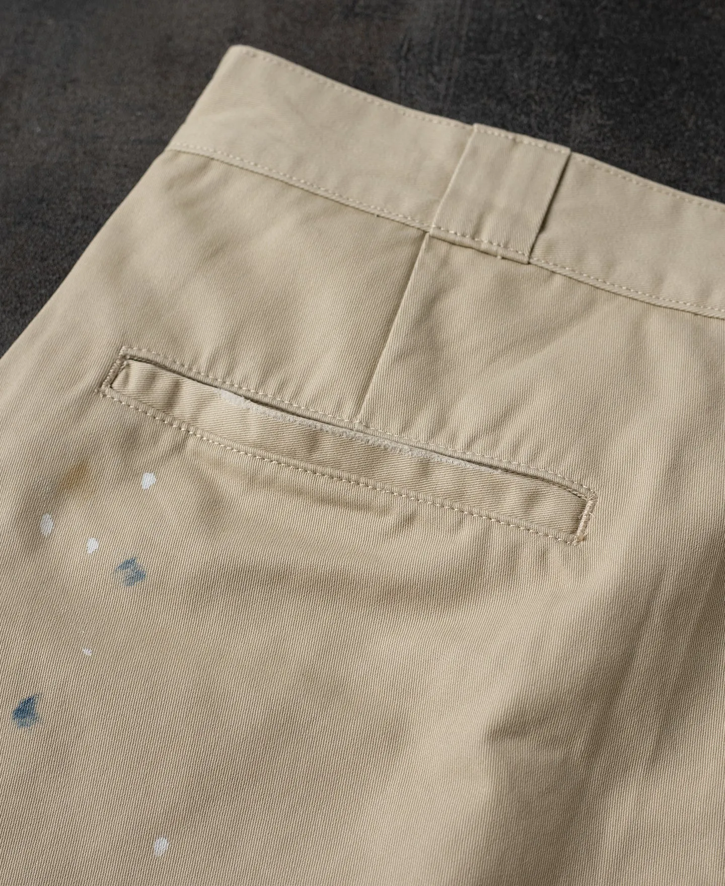 Paint-Splatter Repaired Chino Pants