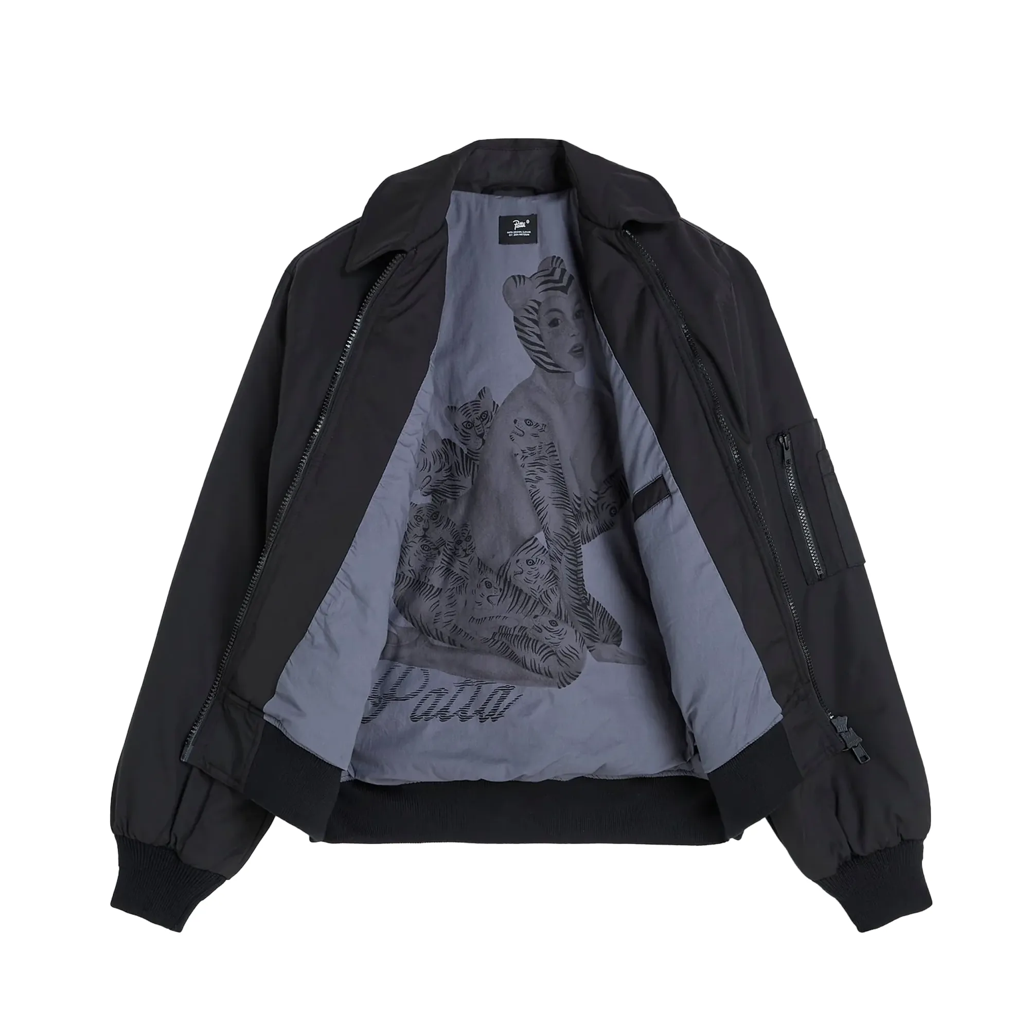 Patta Jet Bomber Jacket Black