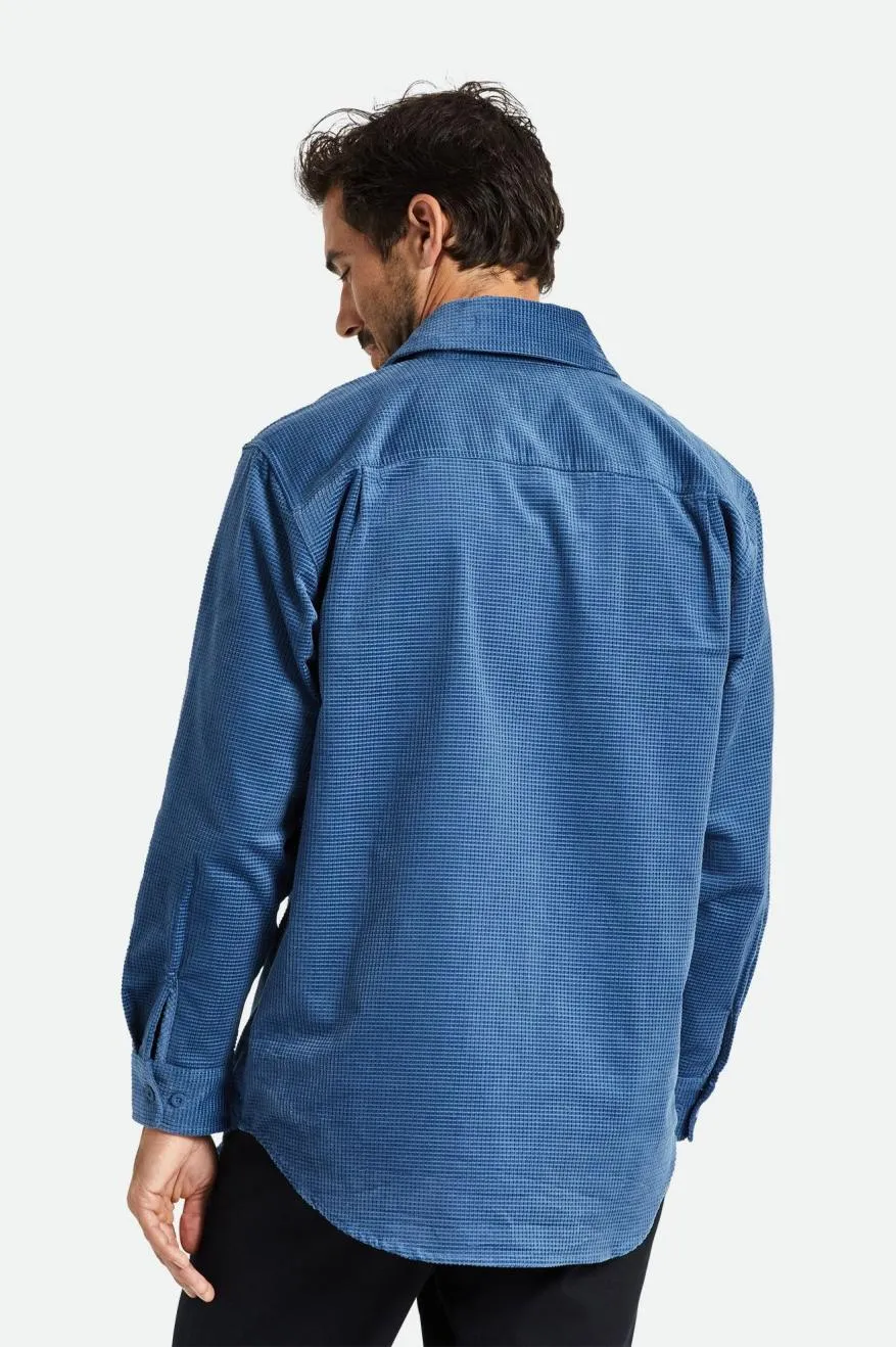 Porter L/S Waffle Corduroy - Joe Blue