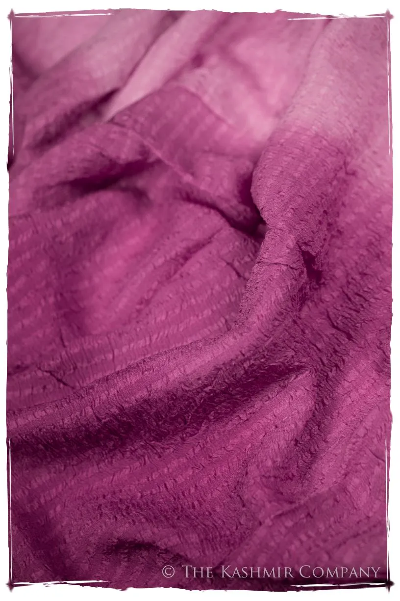 Raspberry Rose Crush Organic Silk Scarf