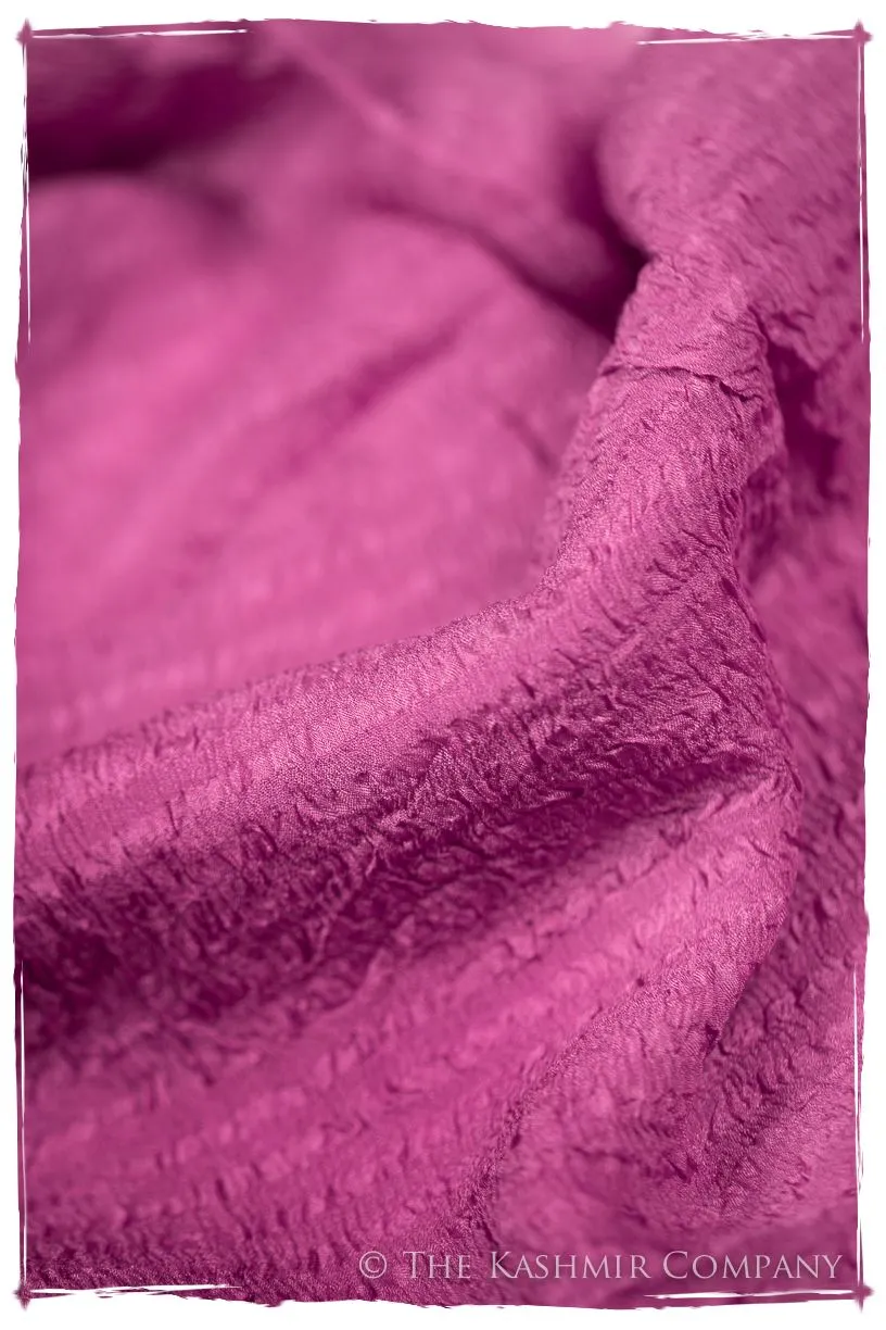 Raspberry Rose Crush Organic Silk Scarf