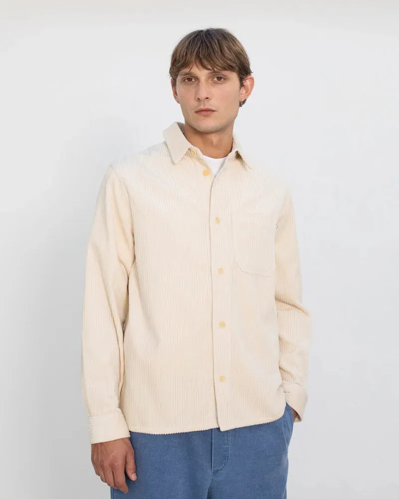 ROTHOLZ Cord casual shirt white sand unisex / men