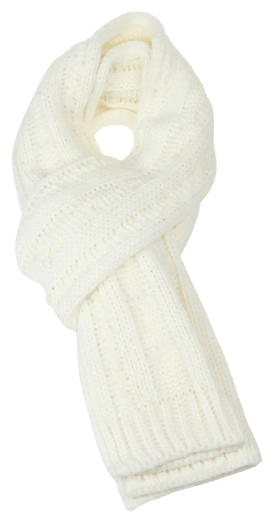 Sakkas Hadley Unisex Chunky Cable Knit Scarf