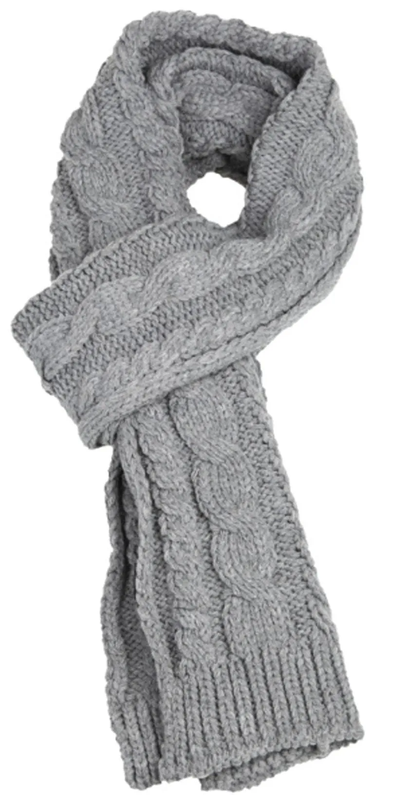 Sakkas Hadley Unisex Chunky Cable Knit Scarf