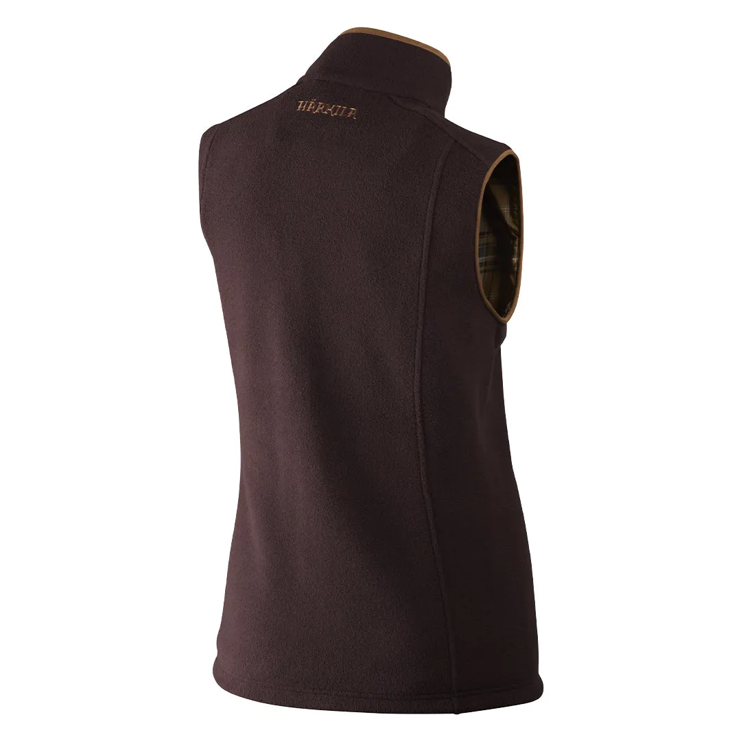 Sandhem Lady Fleece Waistcoat Dark Port Melange by Harkila