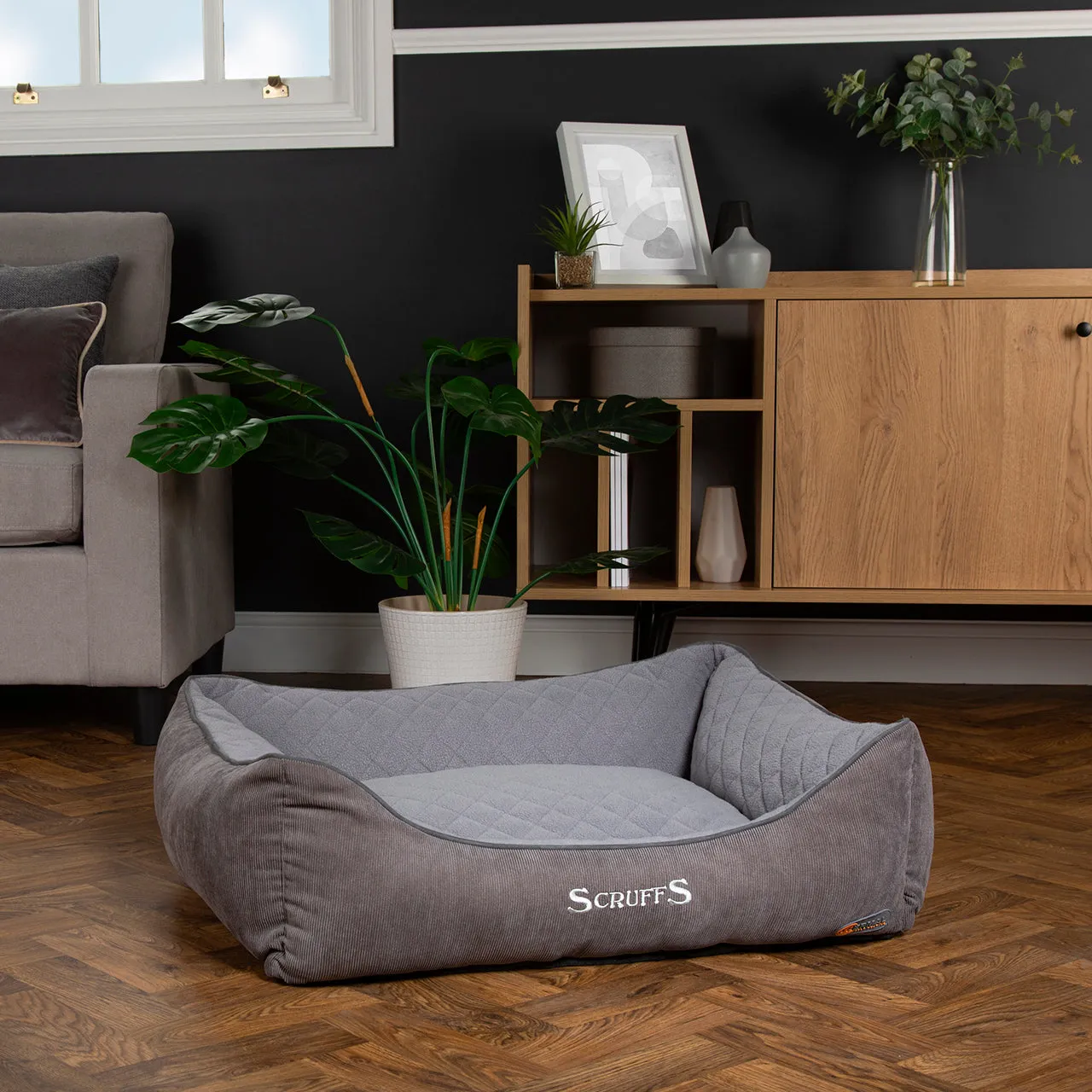 Scruffs - Thermal Box Bed Grey (60 x 50cm)