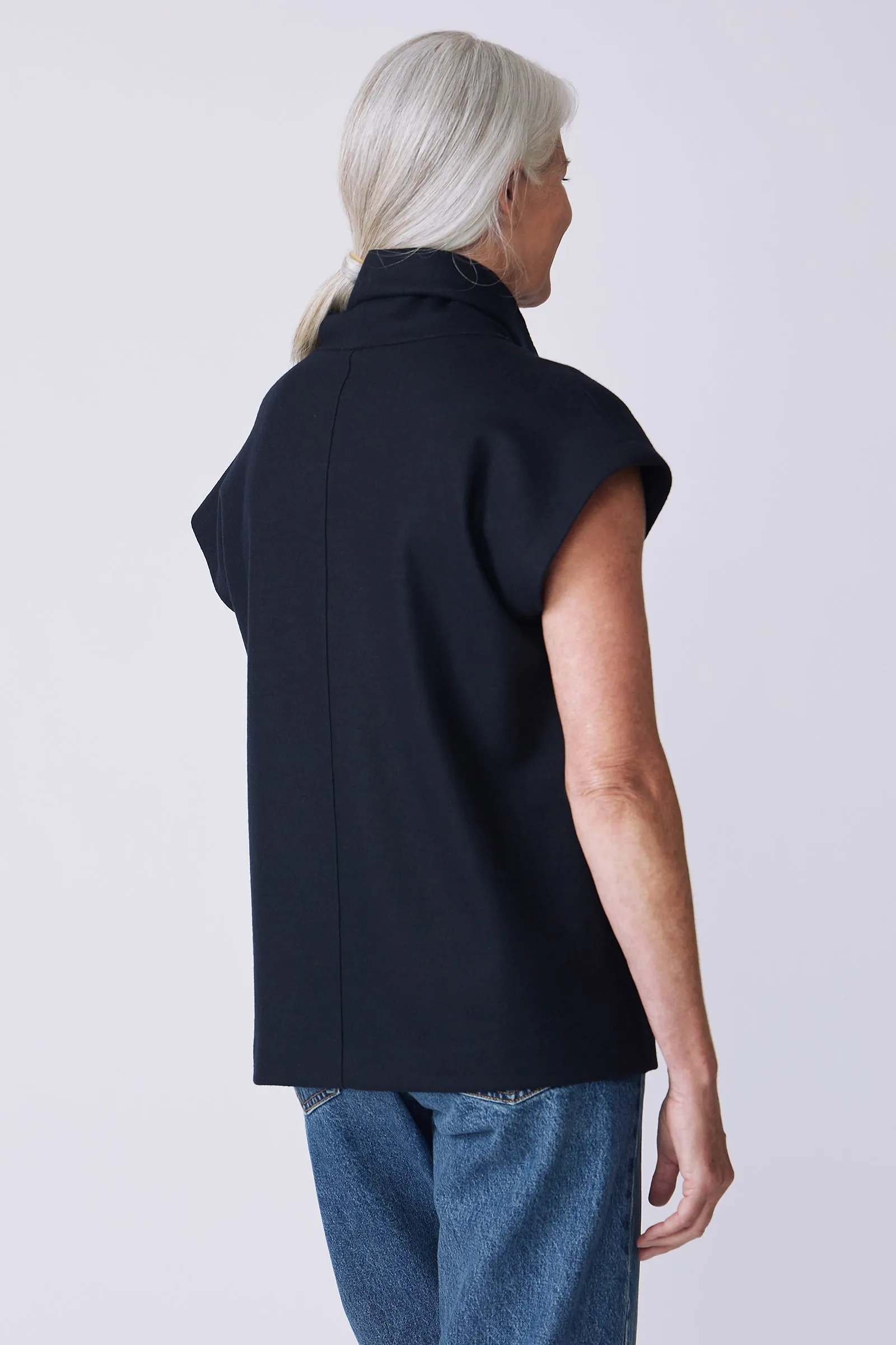 Seamed Turtleneck - Midnight