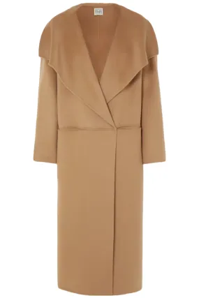 Signature Camel Wool-blend Coat