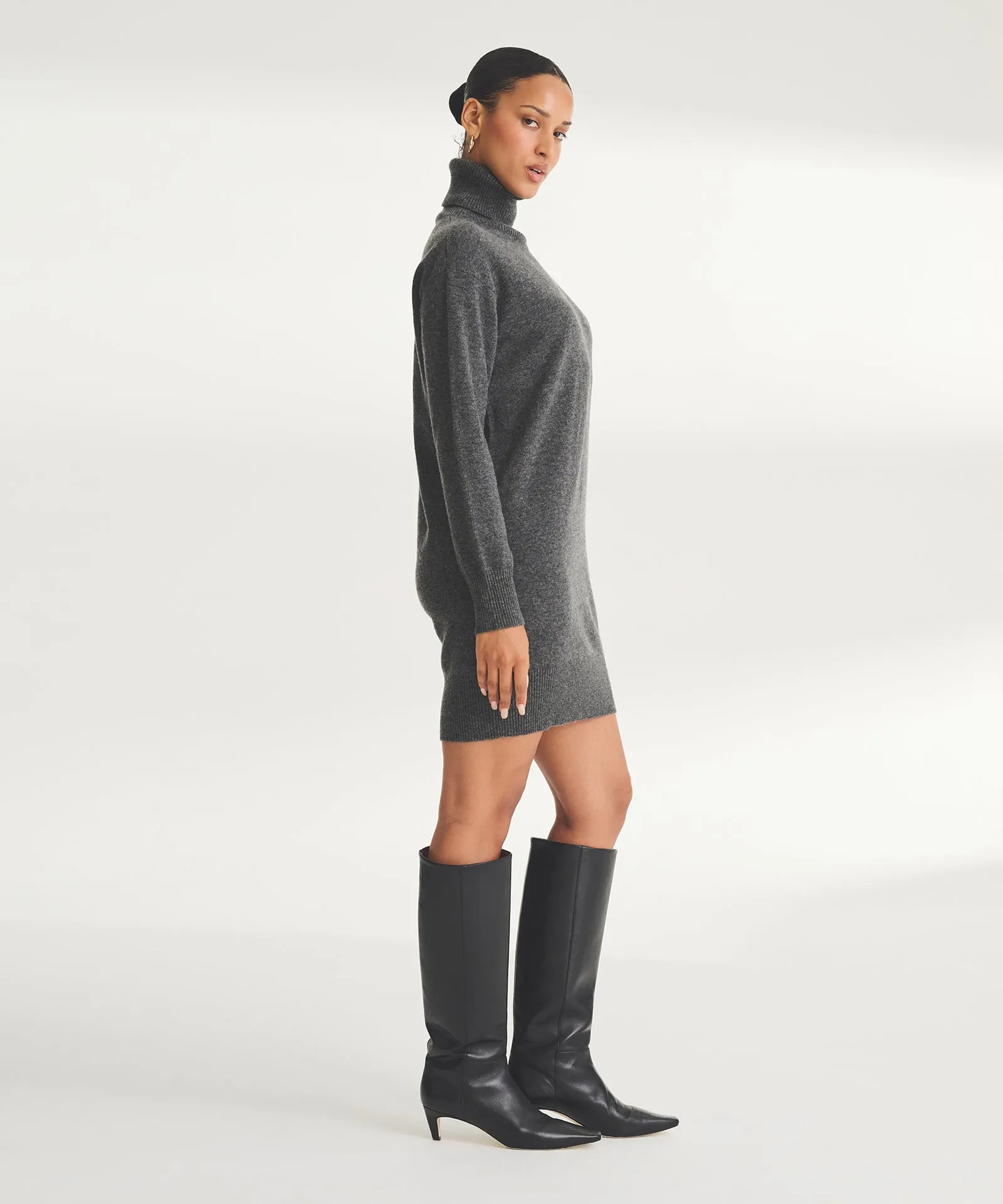 Signature Cashmere Turtleneck Dress