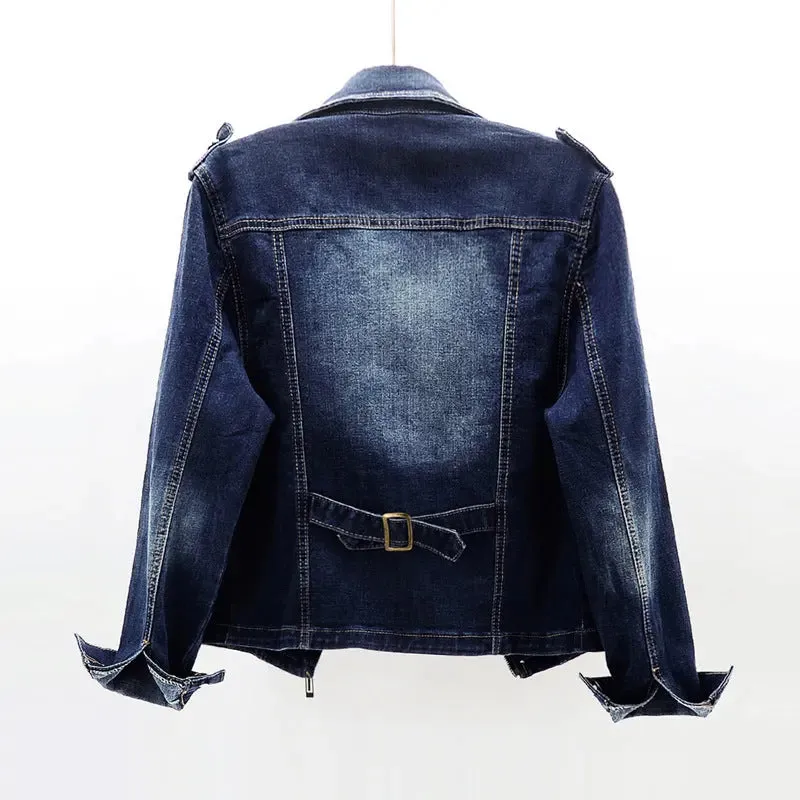 Slim Fit Denim Coat