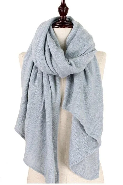 Solid Color Soft Knit Scarf