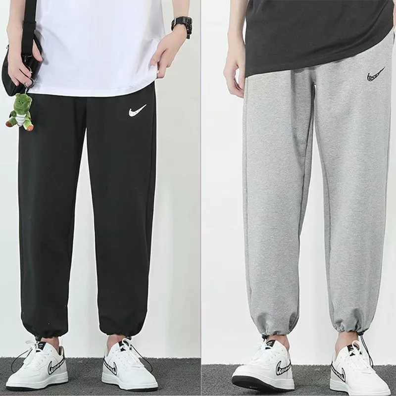 Sport Pants Thin Knitted Matching Loose Trendy All-Matching Basketball Training Pants