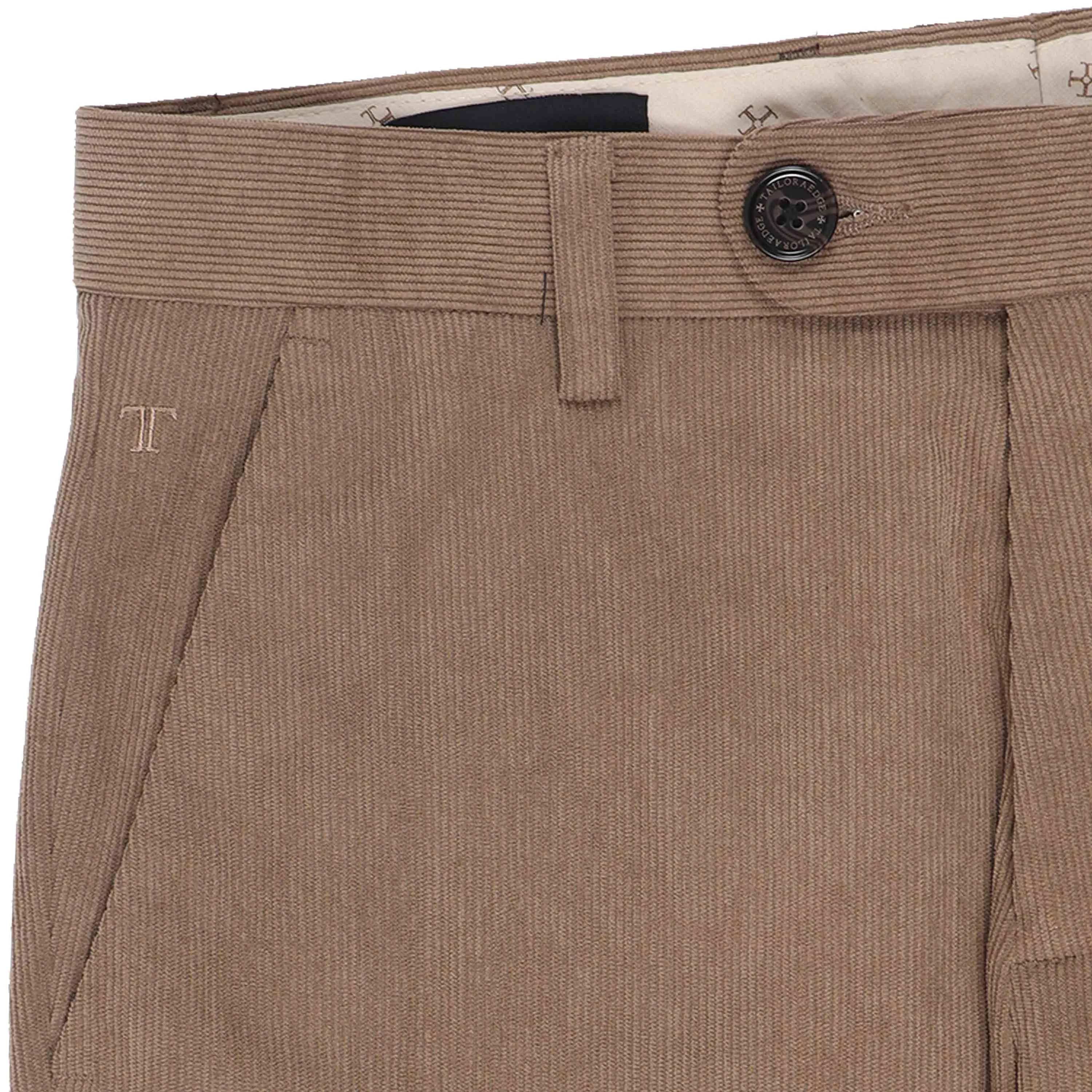 Statement Corduroy Khaki Pant