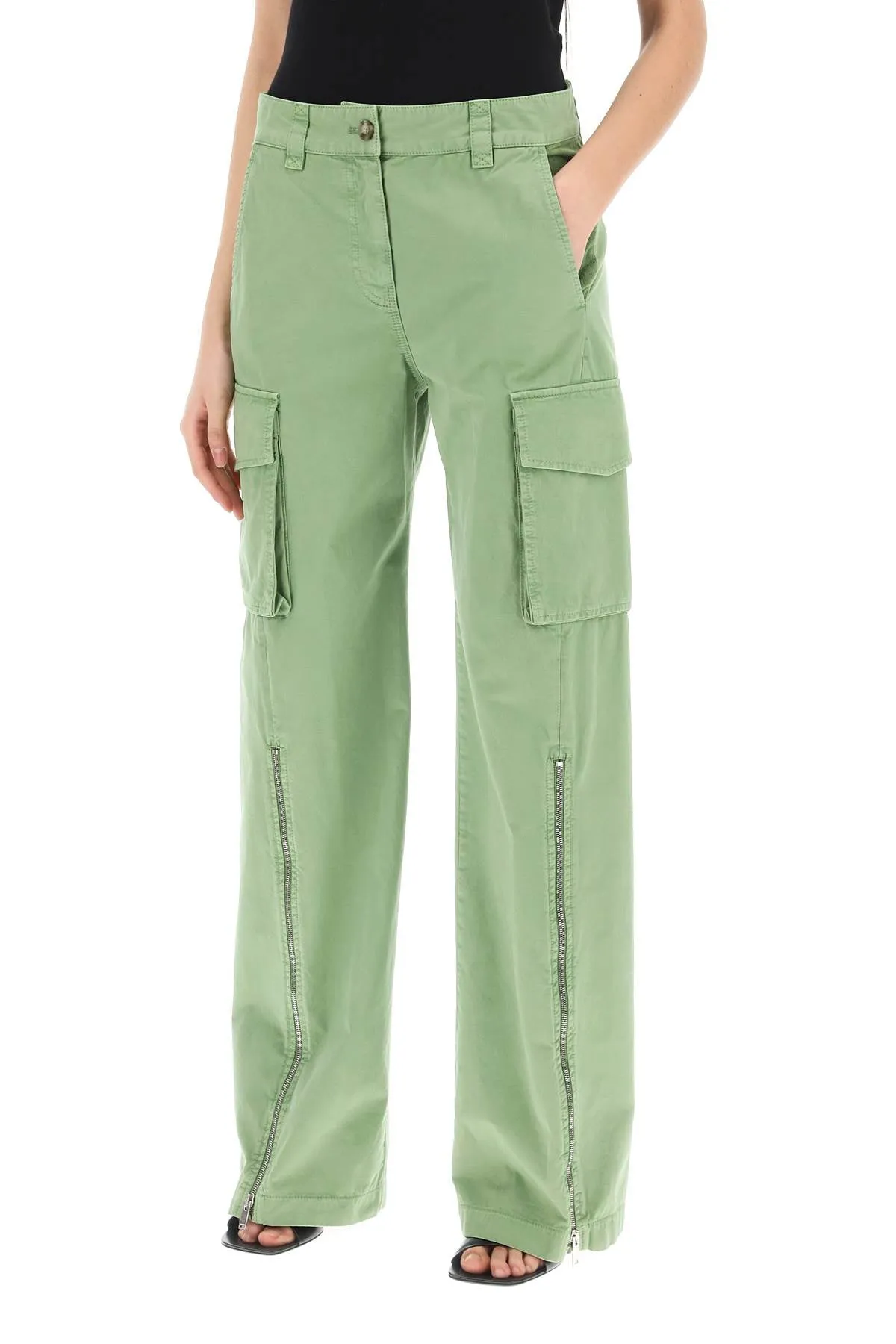 Stella Mccartney Organic Cotton Cargo Pants For Men