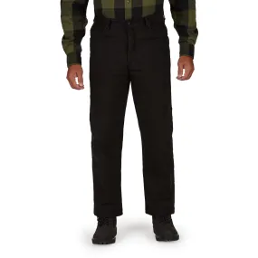 STRETCH FLEECE-LINED CANVAS 5-POCKET PANT