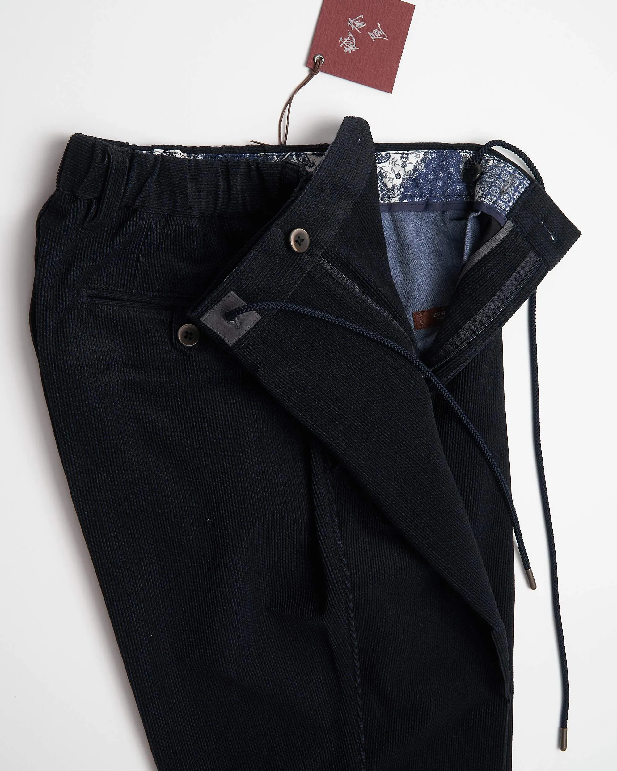 STRETCH TECH CORD TRAVEL PANT / BLUE