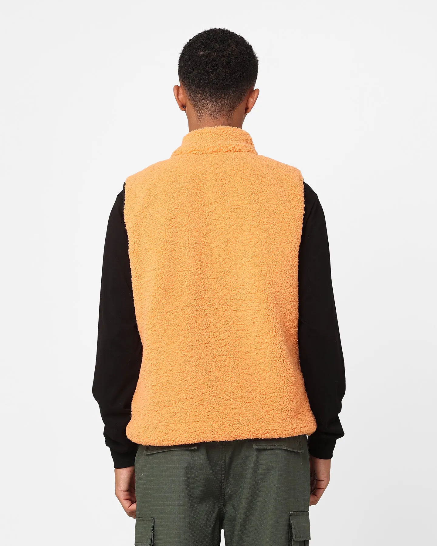 Stussy Reversible Stock Sherpa Jacket Orange