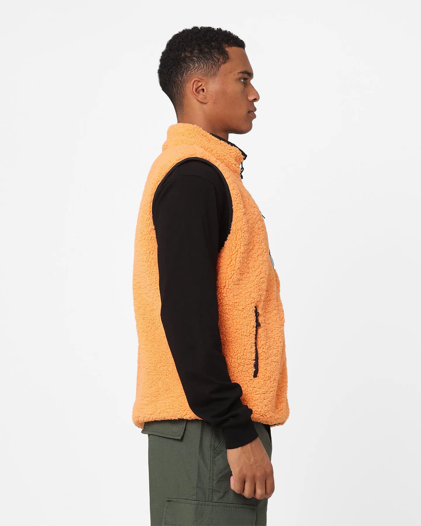 Stussy Reversible Stock Sherpa Jacket Orange