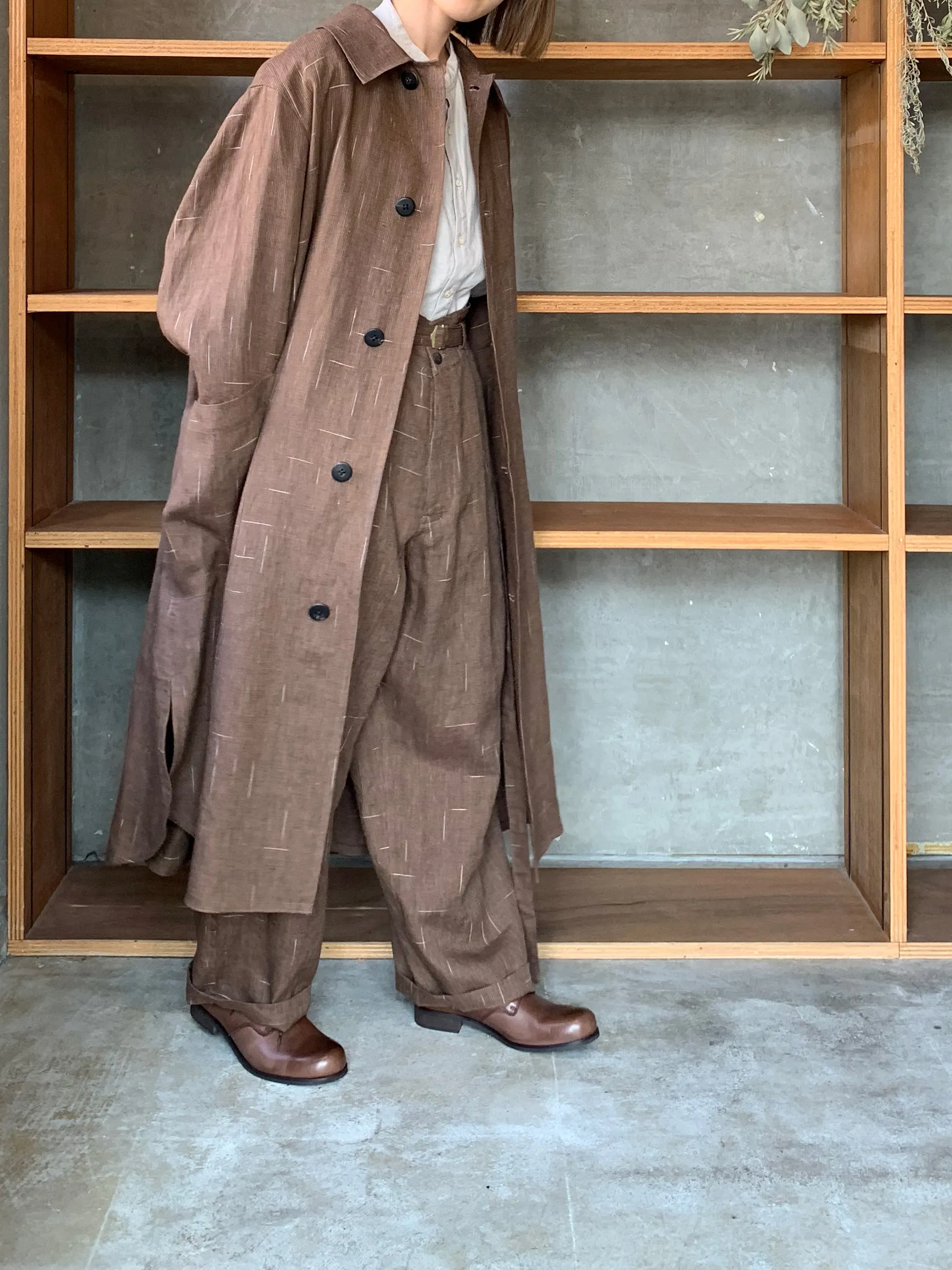 SUSURI / イロープコート（brown）