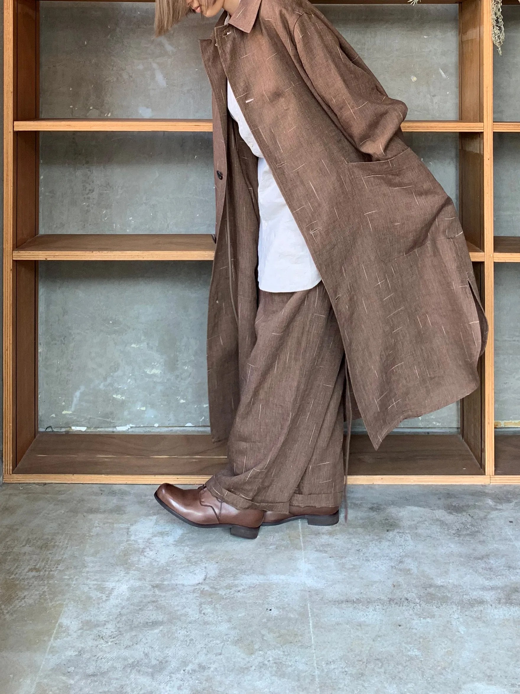 SUSURI / イロープコート（brown）