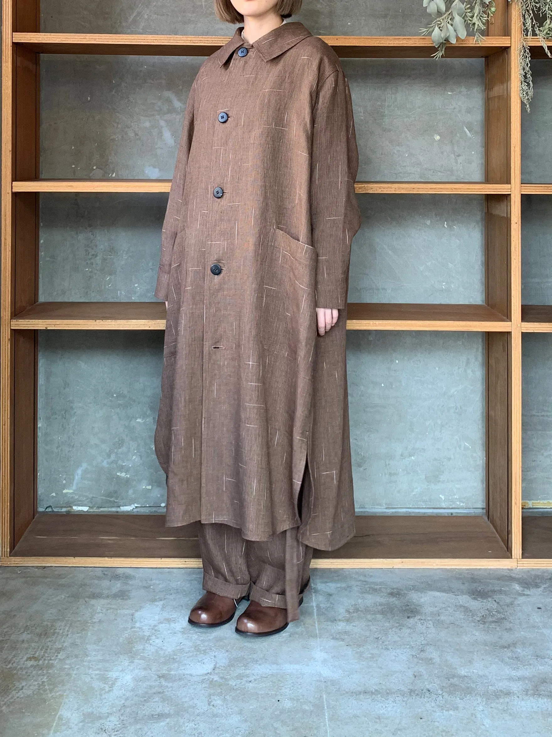 SUSURI / イロープコート（brown）