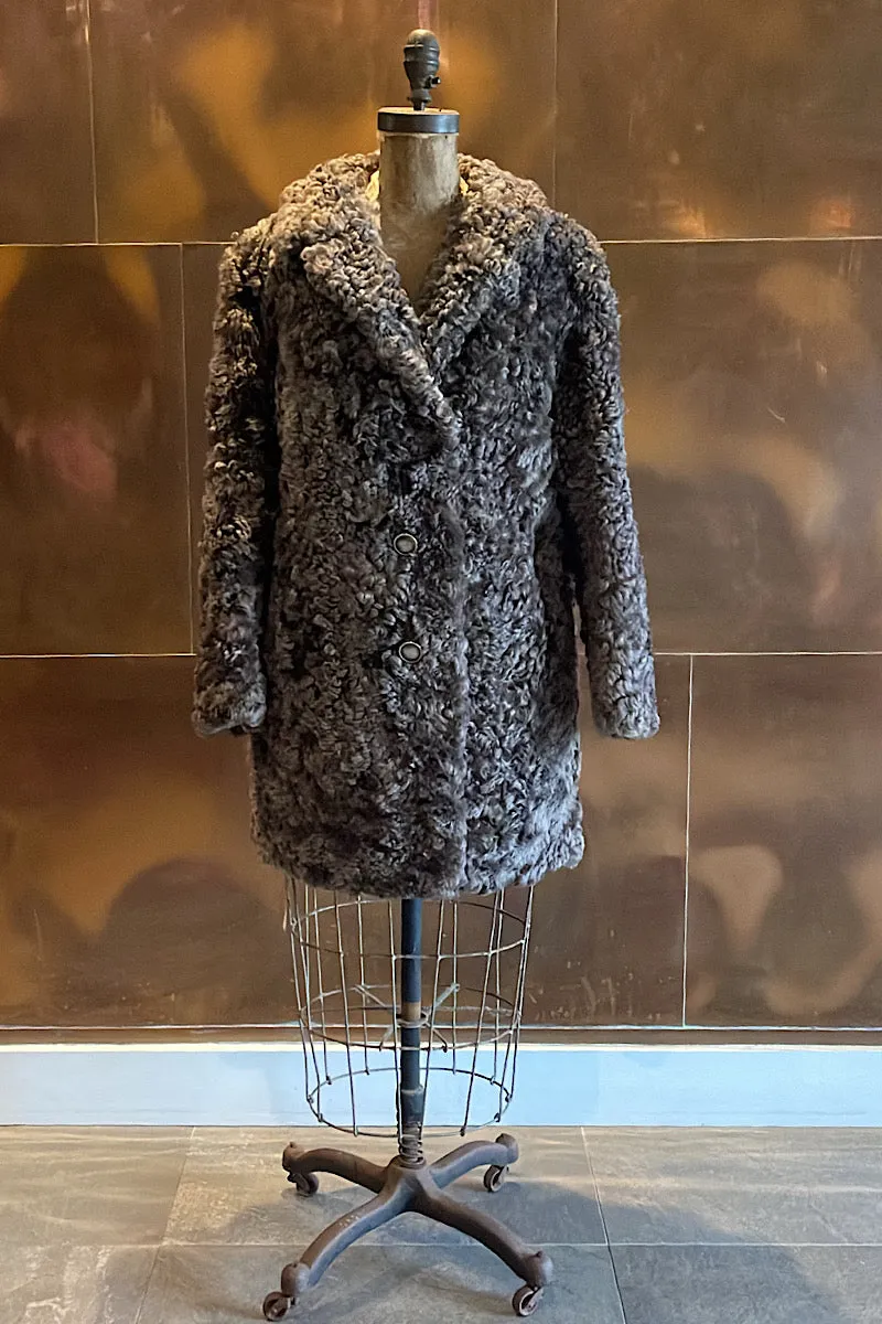 Taupe/Grey Samara Fur Coat