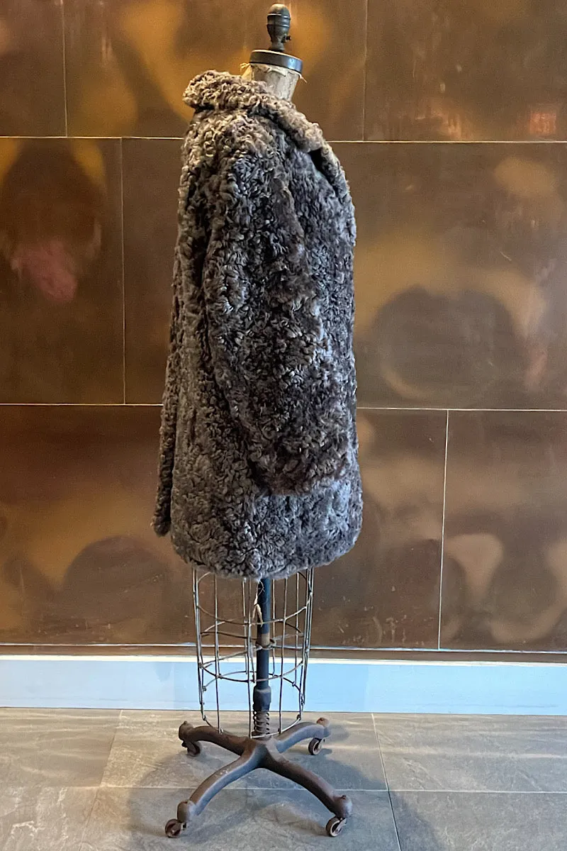 Taupe/Grey Samara Fur Coat