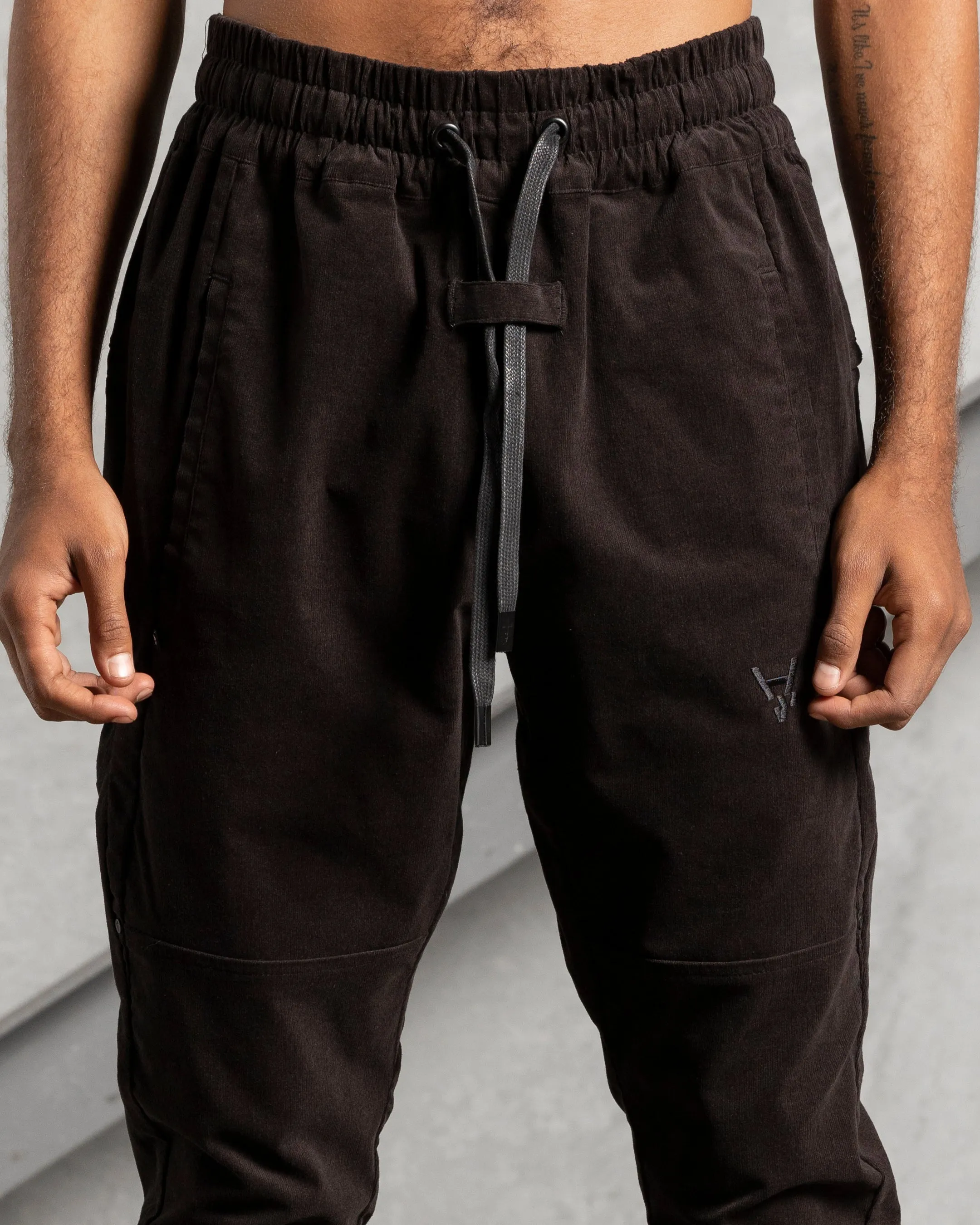 The Anti Order Suburbian Corduroy Jogger Black