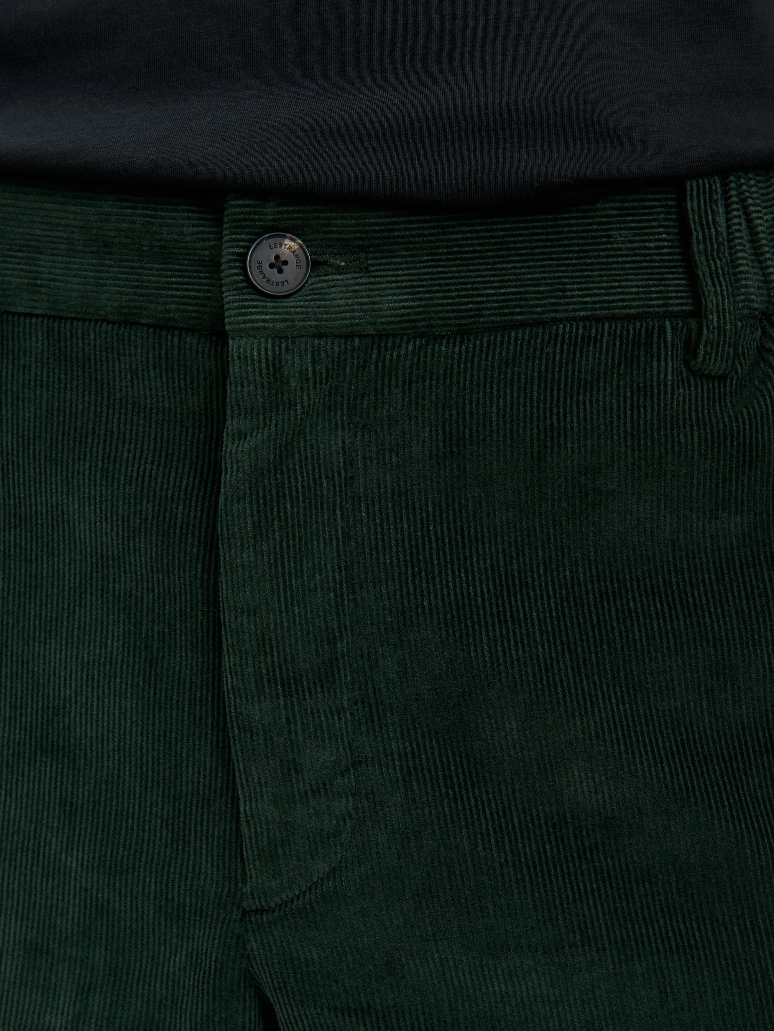 The Cord Trouser || Dark Olive | Stretch Cotton