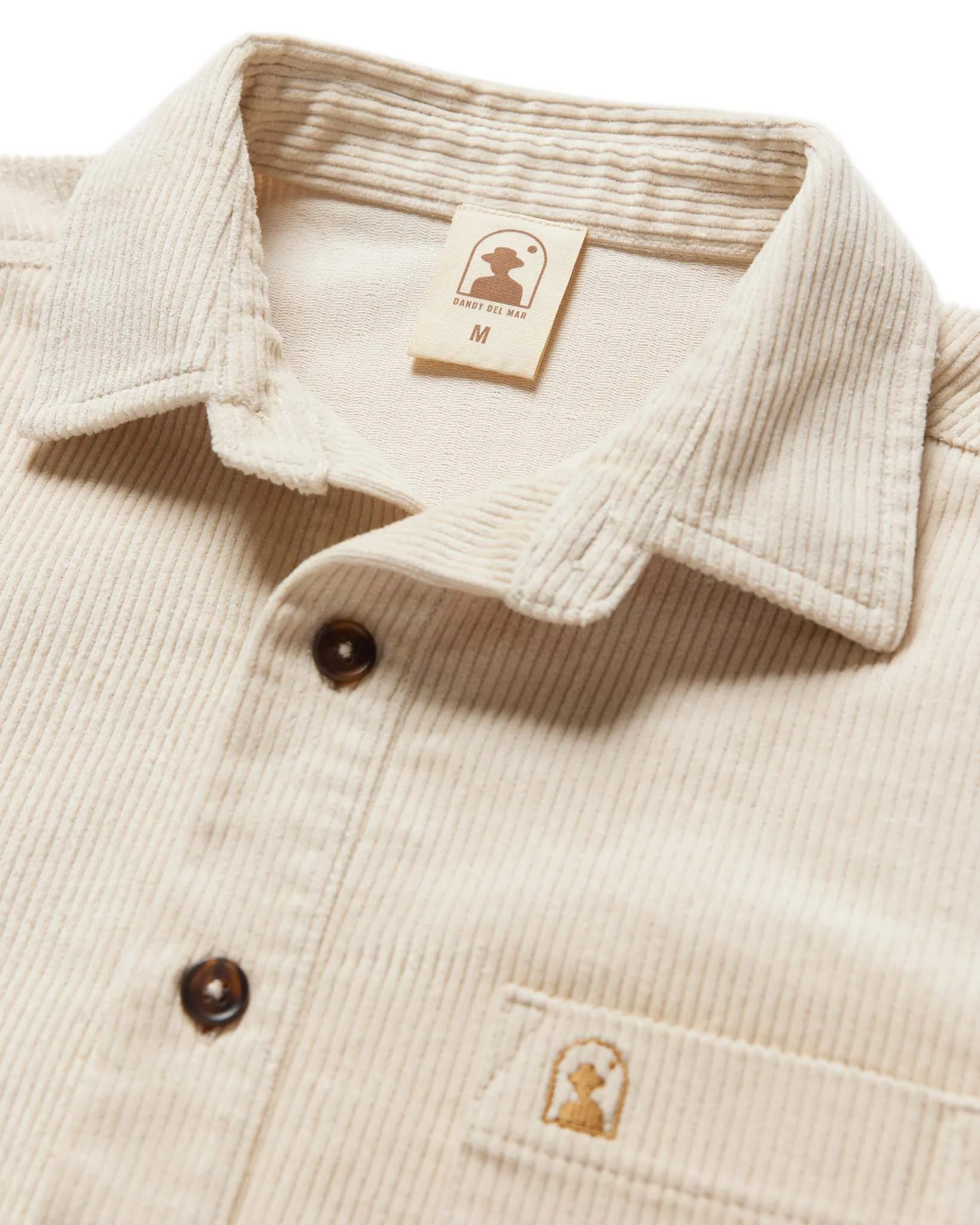 The Corsica Corduroy Shirt - Alabaster White