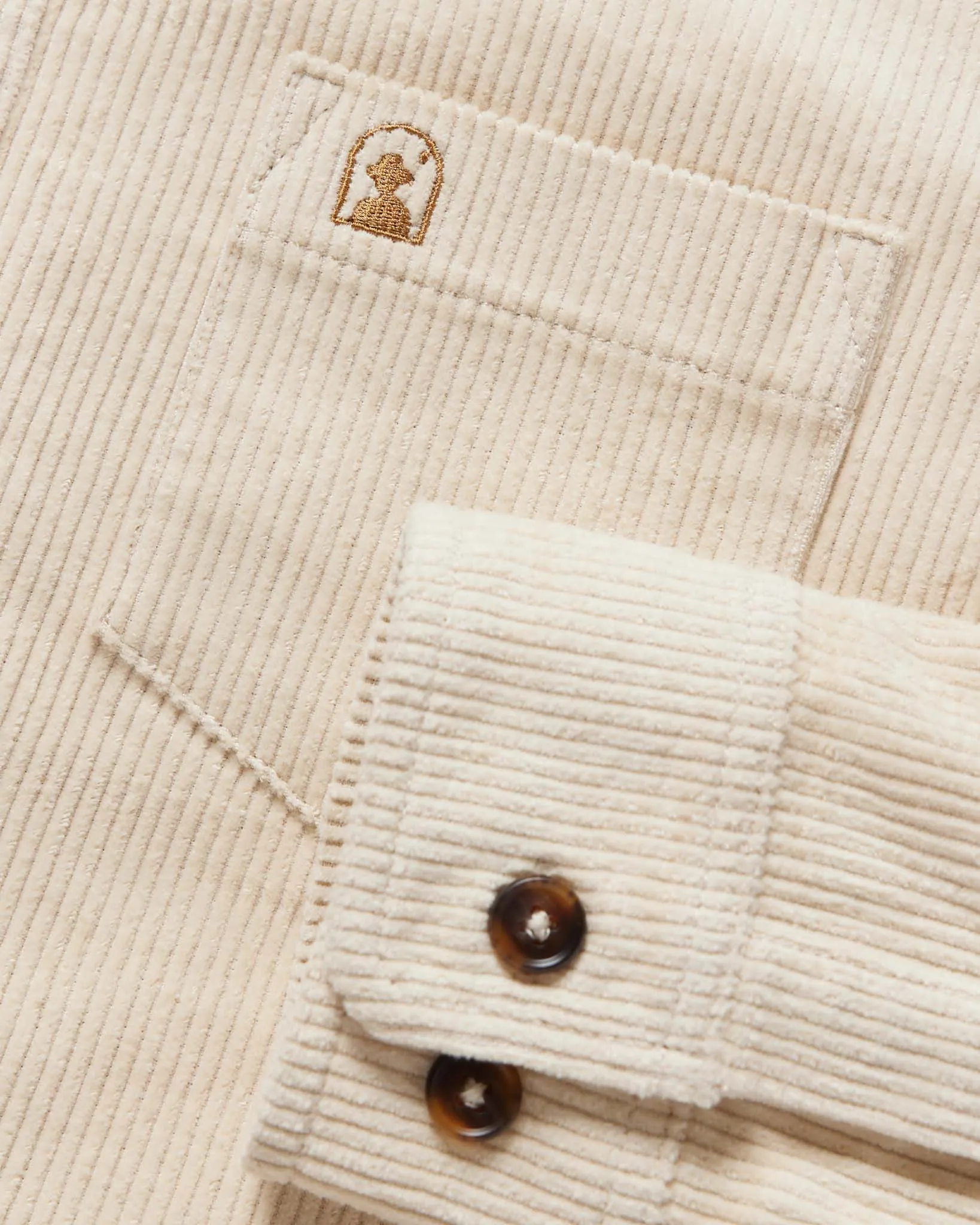 The Corsica Corduroy Shirt - Alabaster White