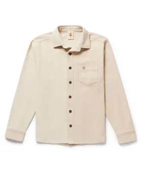 The Corsica Corduroy Shirt - Alabaster White