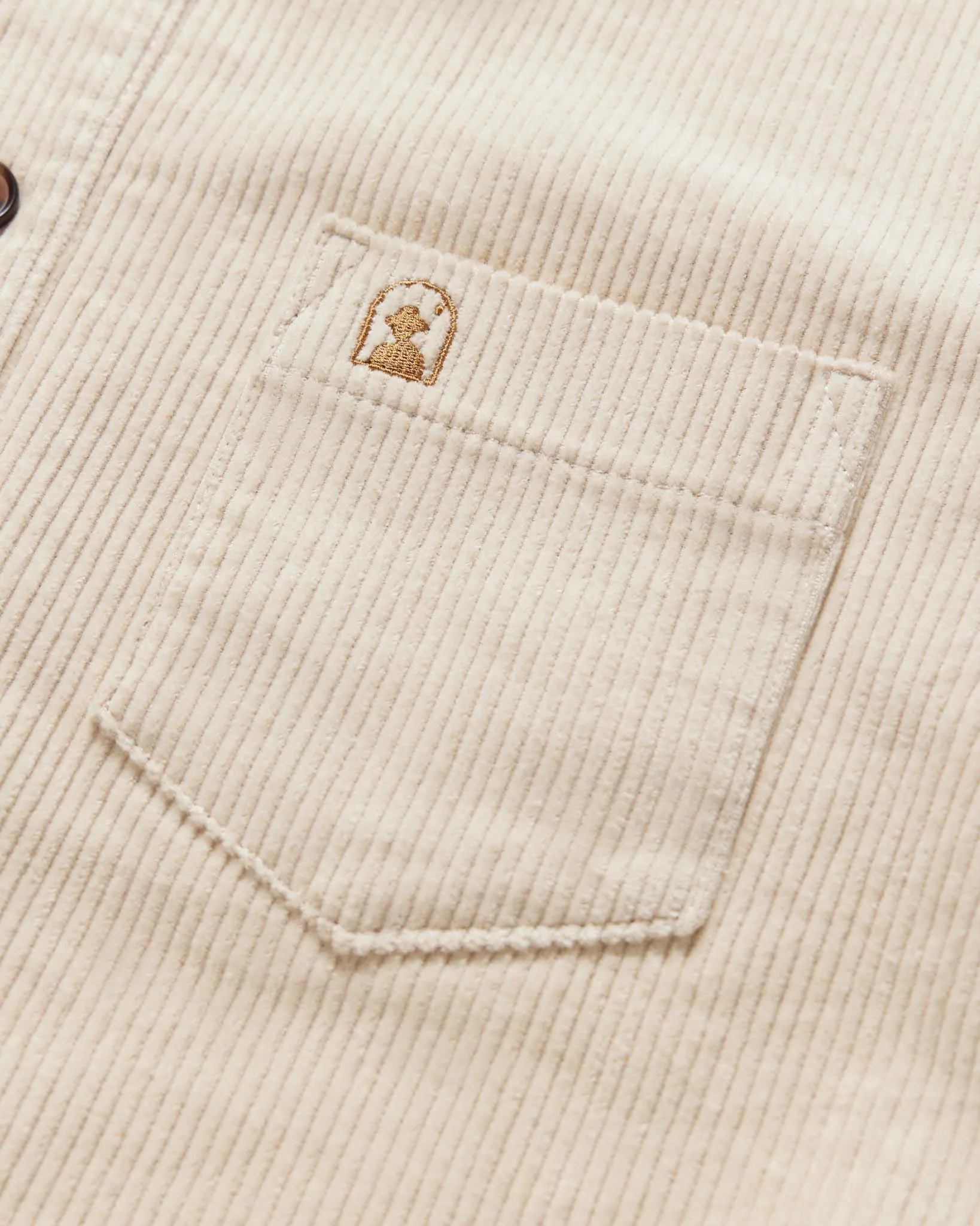 The Corsica Corduroy Shirt - Alabaster White