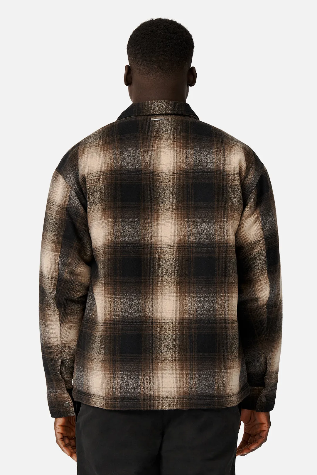 The Dutton Overshirt - Camel/Black