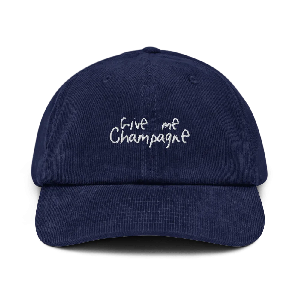 The Give Me Champagne Corduroy hat