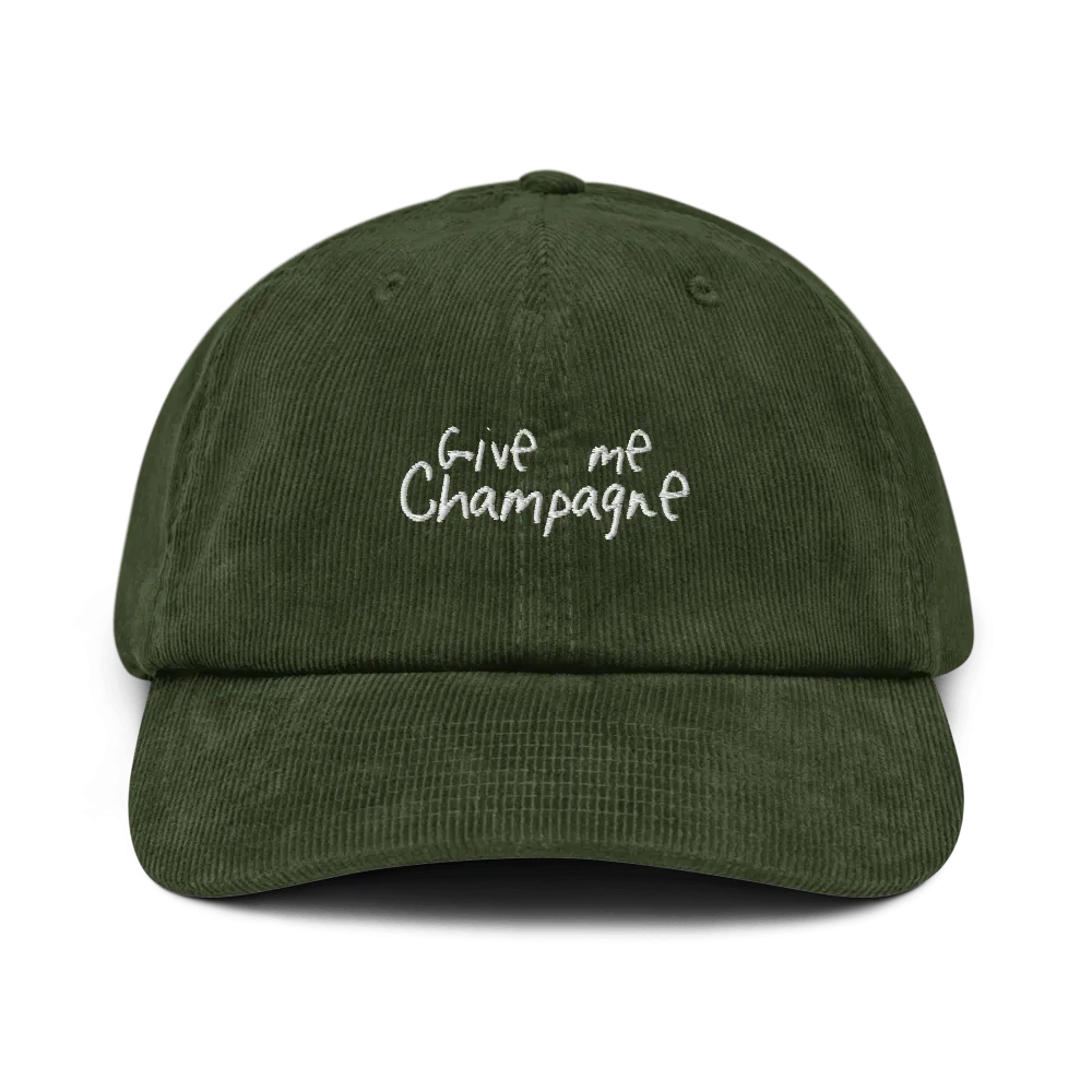 The Give Me Champagne Corduroy hat