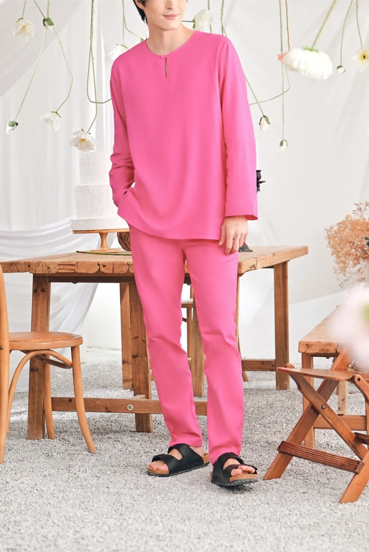 The Perfect Men Slim Fit Pants - Fuchsia Pink