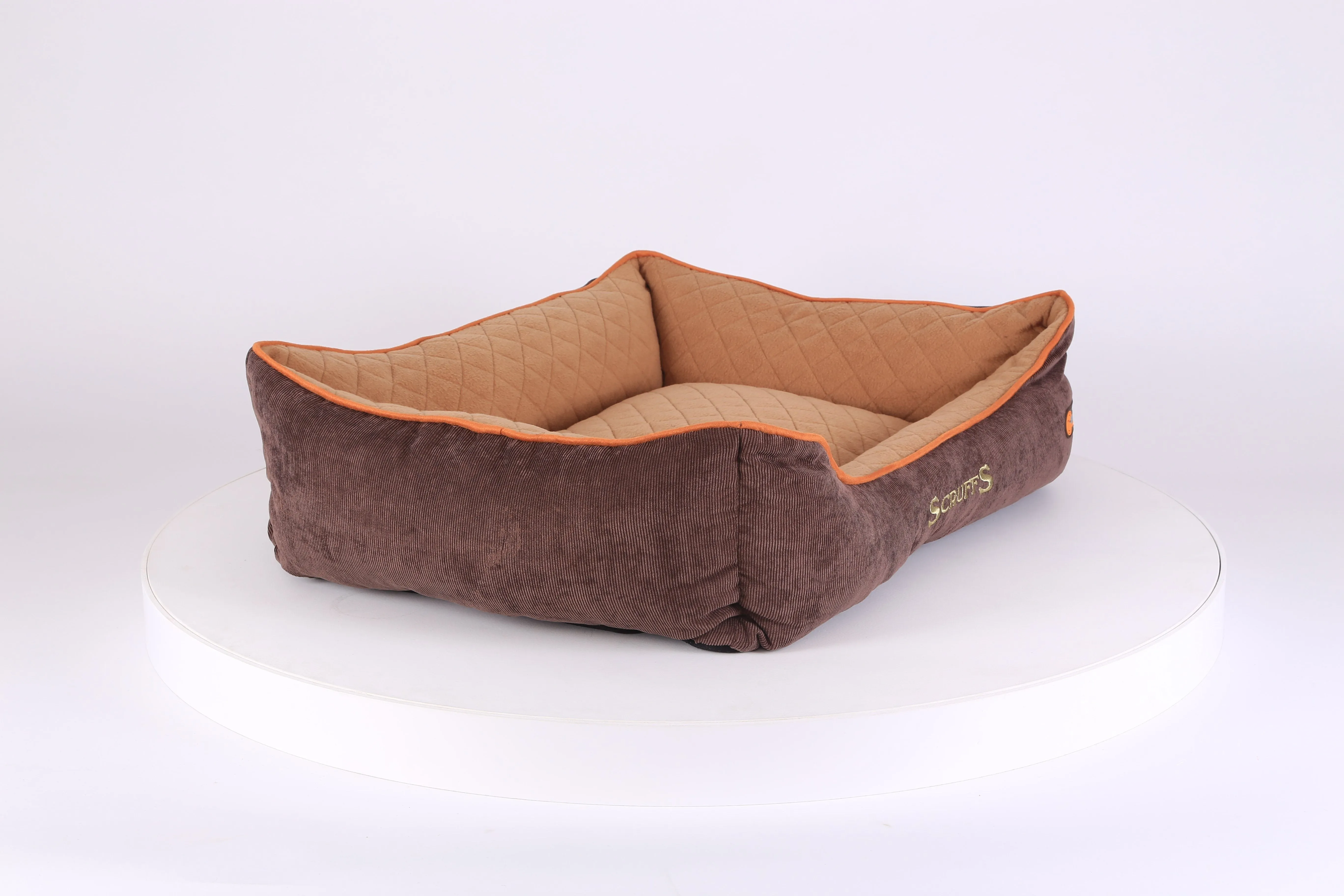 Thermal Box Bed - Brown & Tan