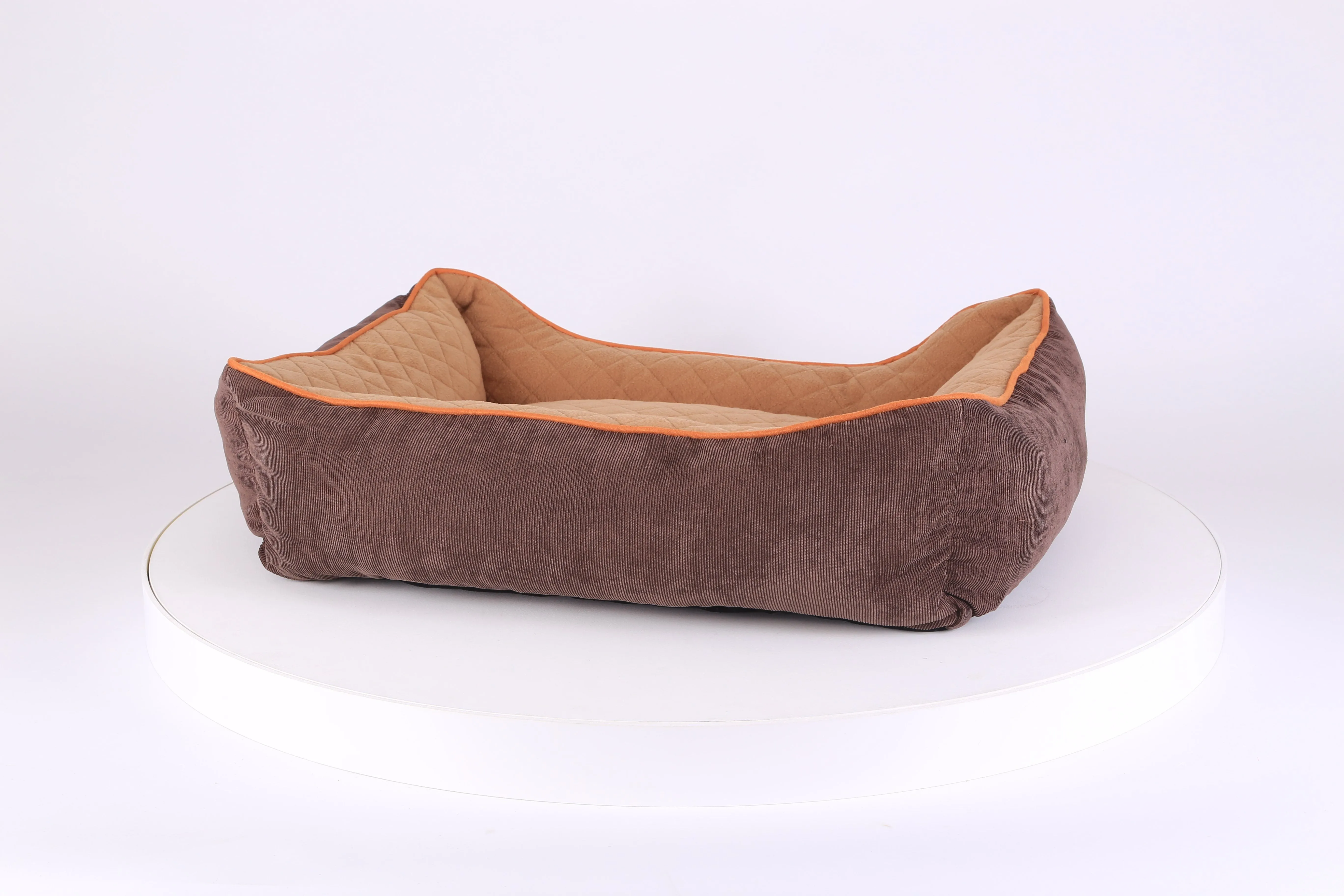 Thermal Box Bed - Brown & Tan