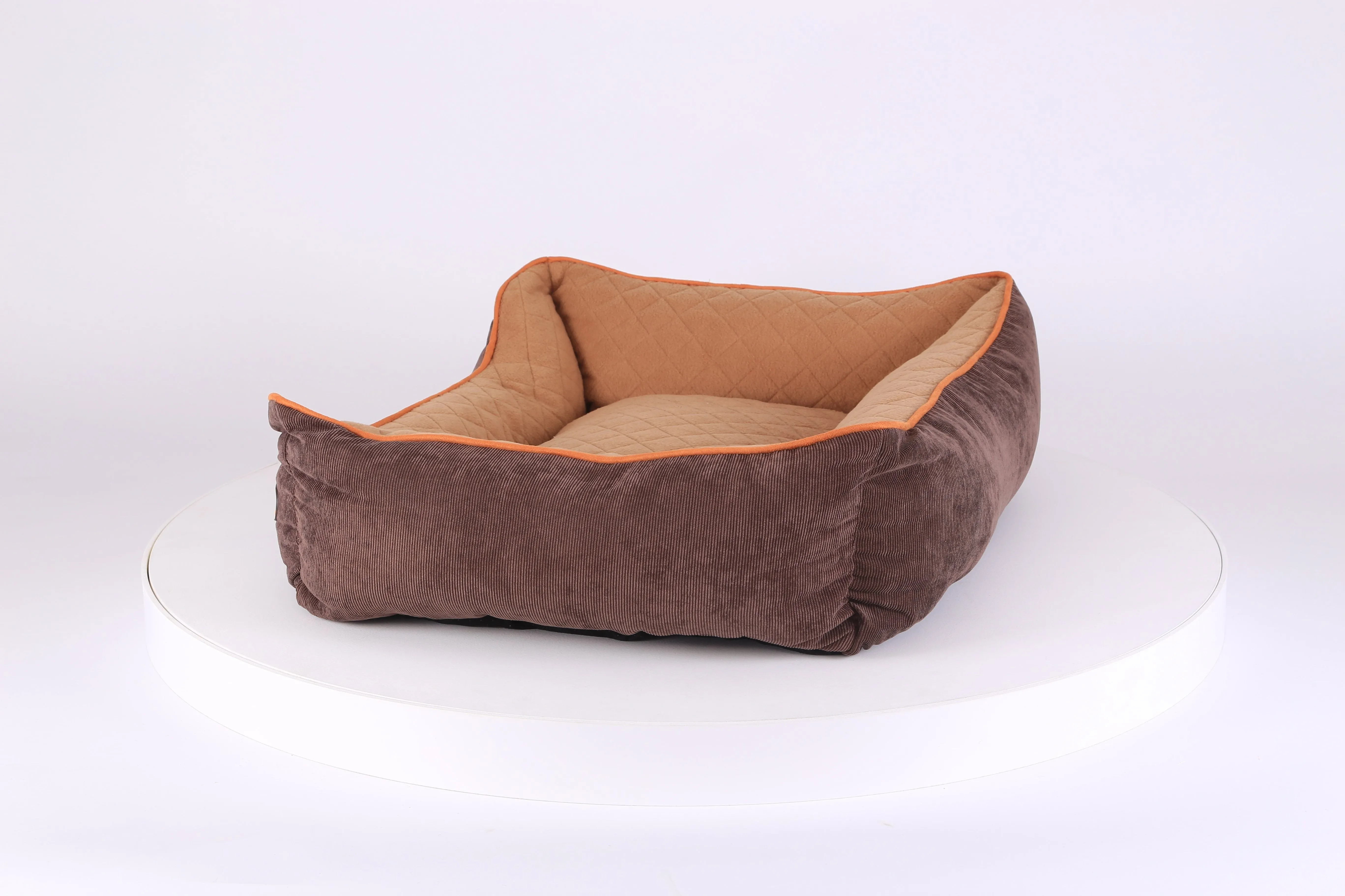 Thermal Box Bed - Brown & Tan