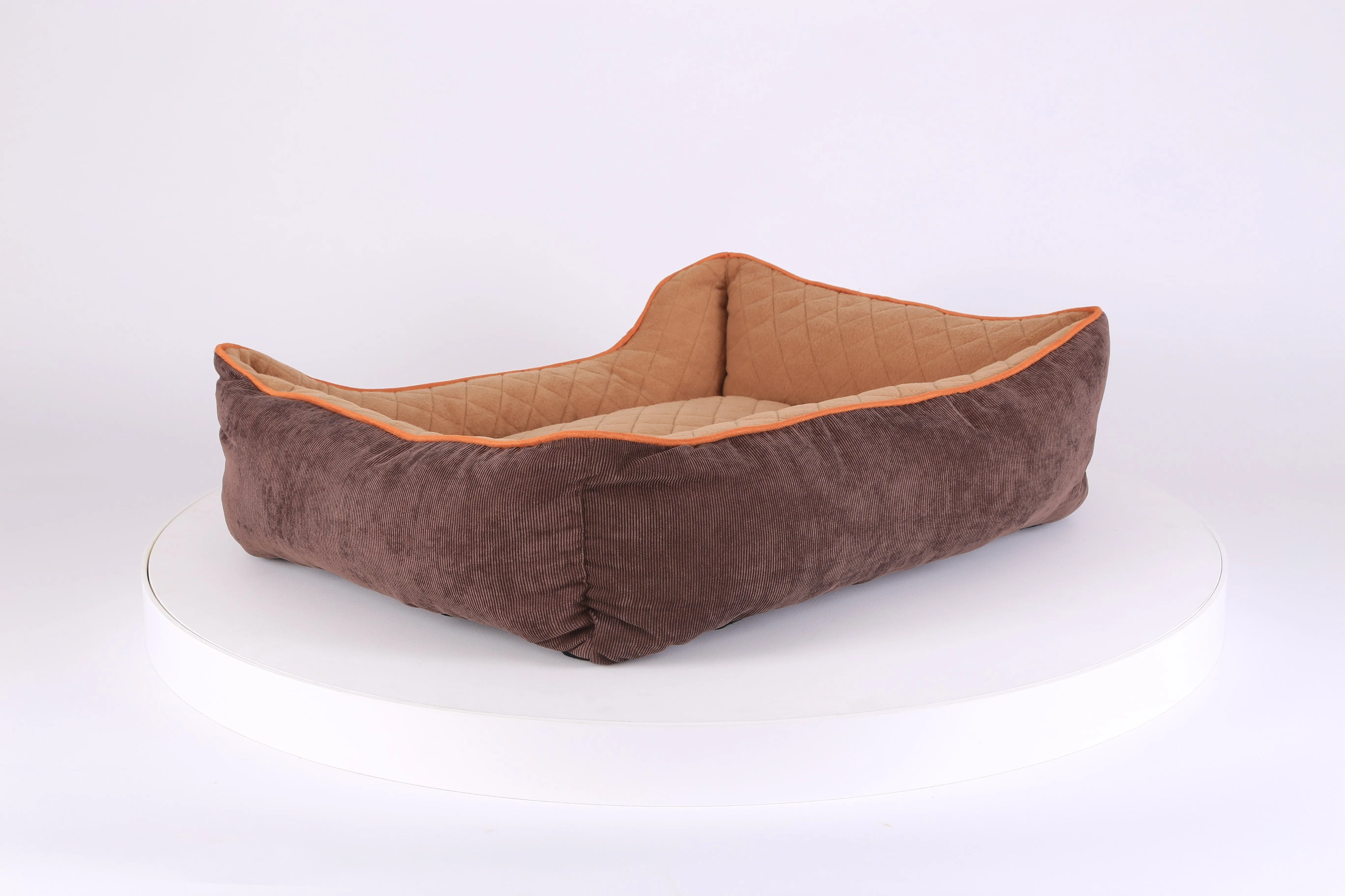 Thermal Box Bed - Brown & Tan