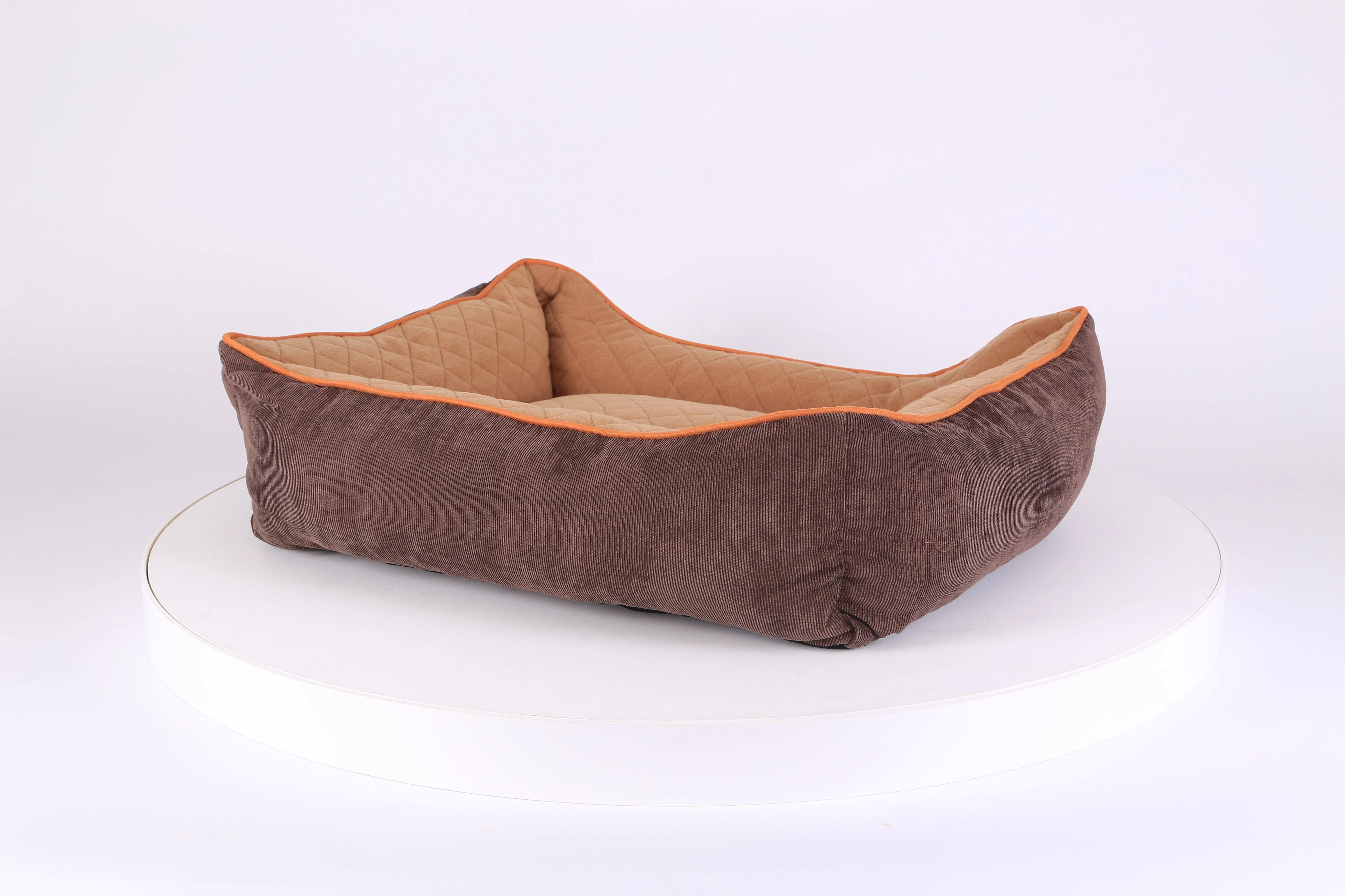 Thermal Box Bed - Brown & Tan