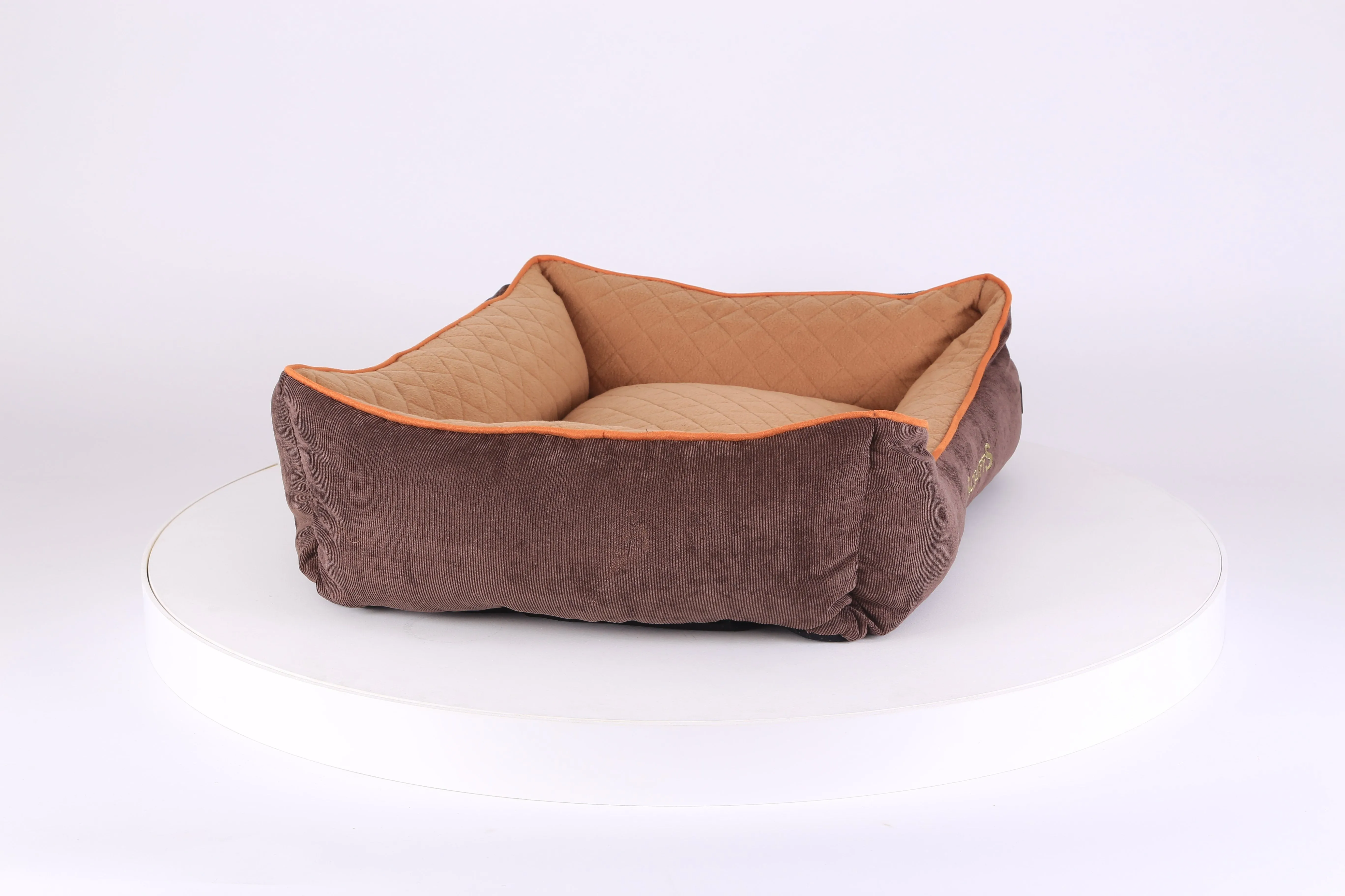 Thermal Box Bed - Brown & Tan