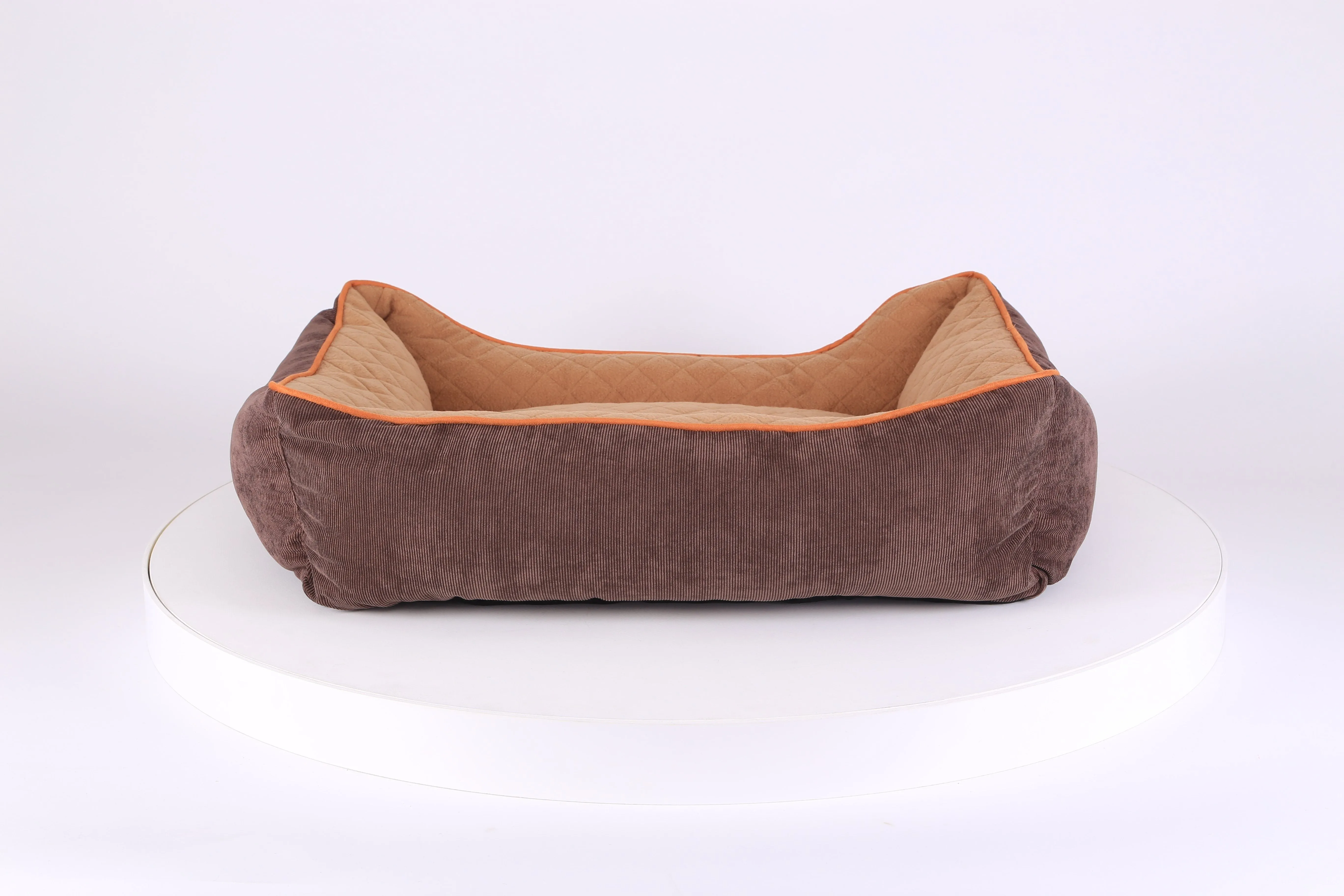 Thermal Box Bed - Brown & Tan