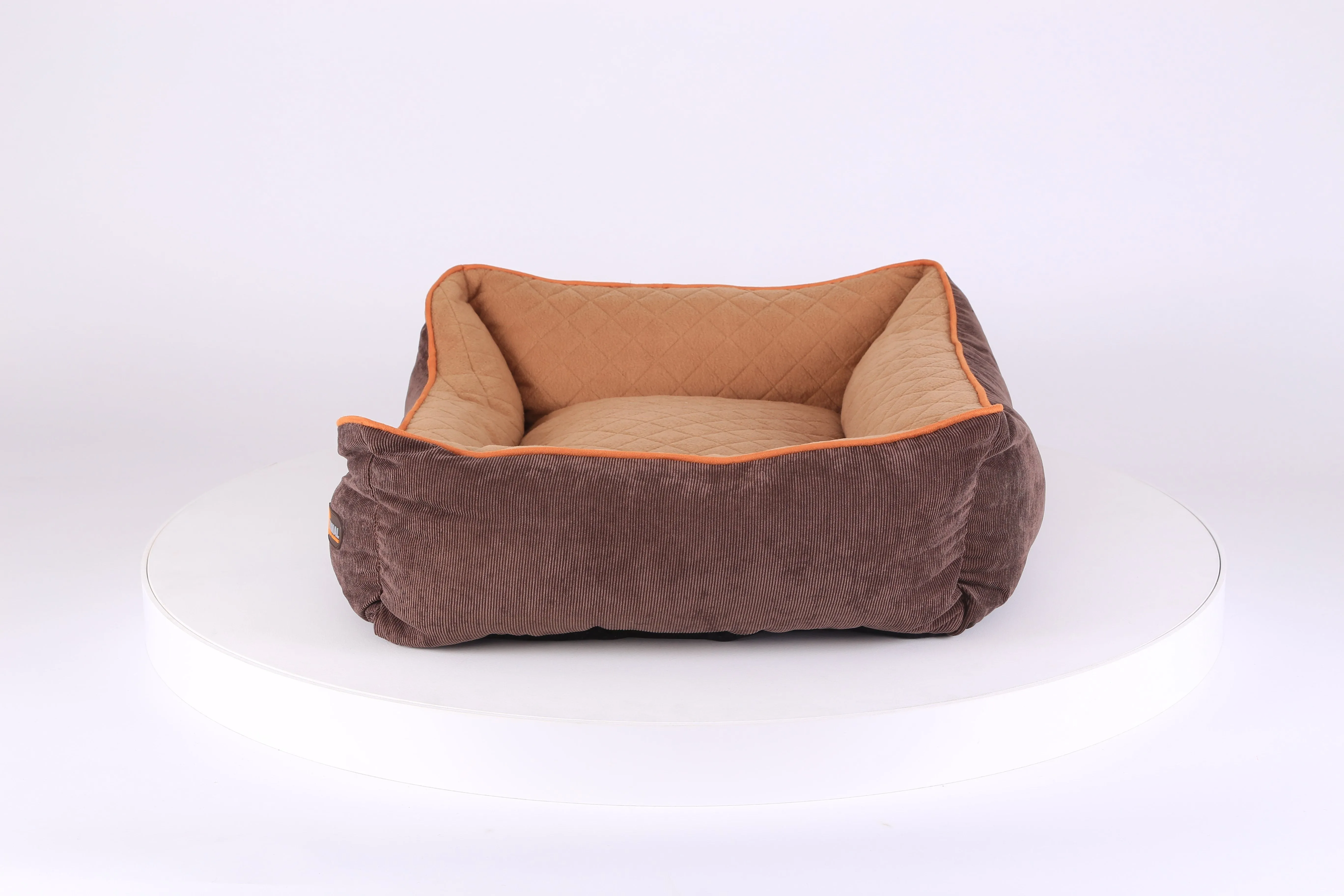 Thermal Box Bed - Brown & Tan