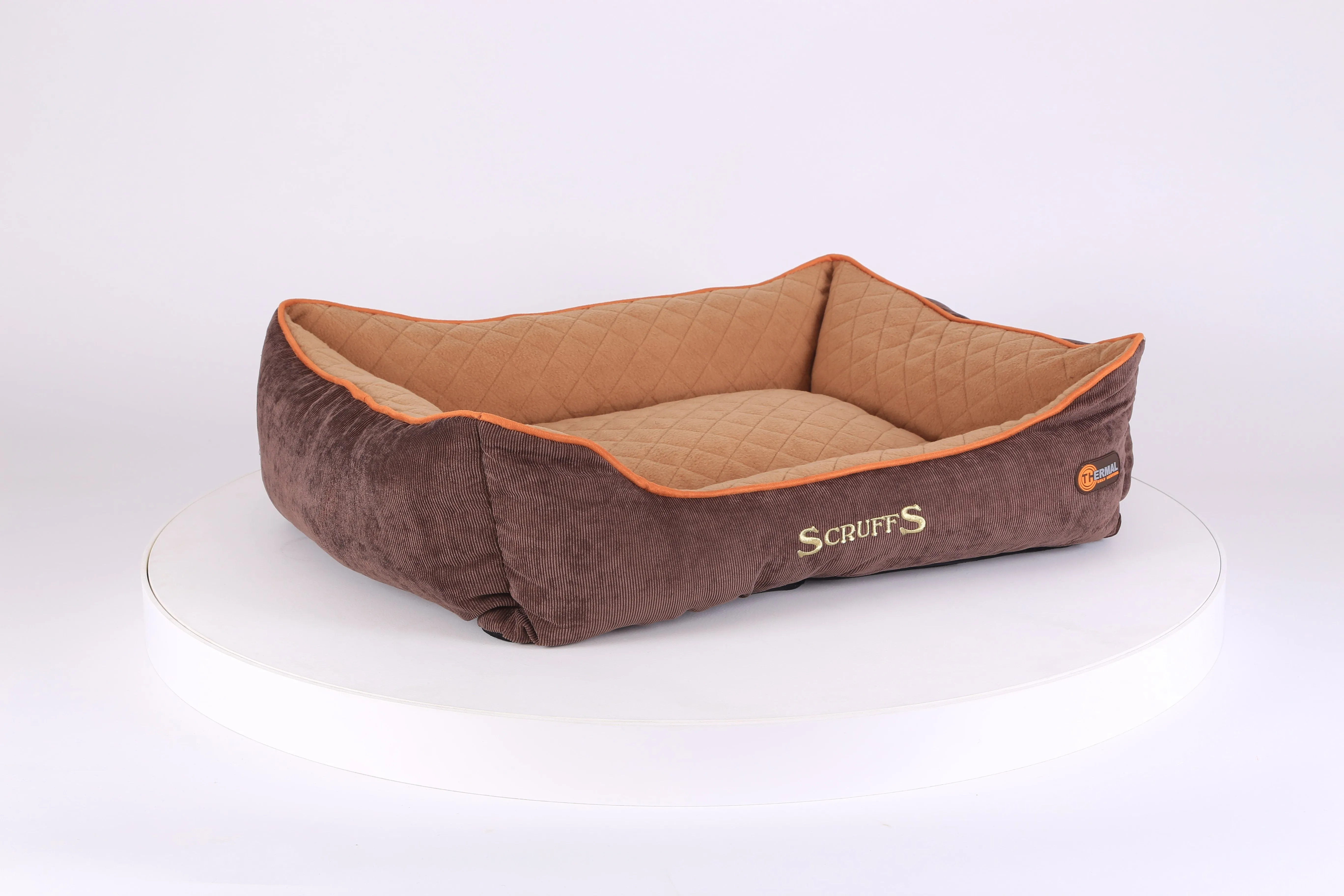 Thermal Box Bed - Brown & Tan