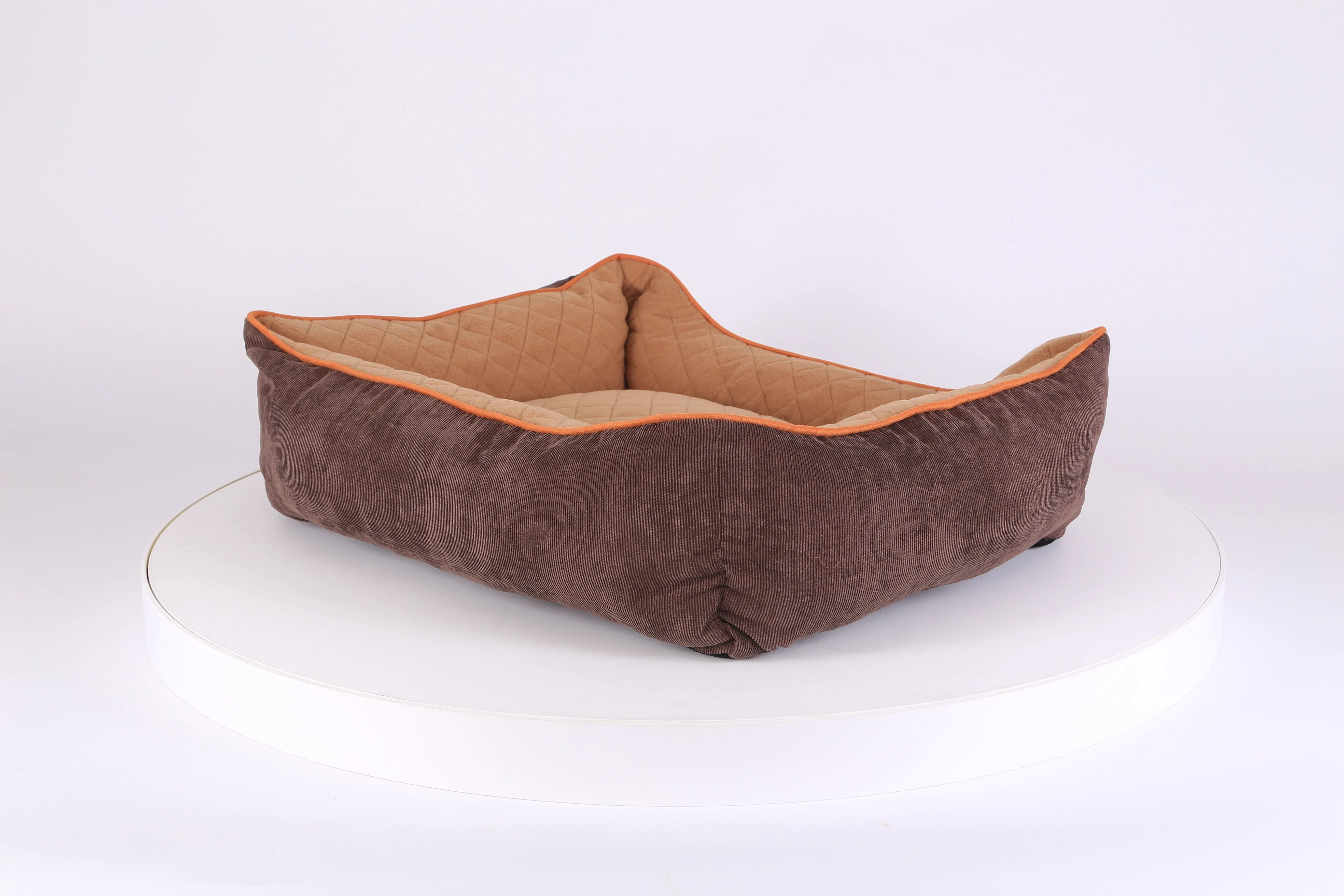 Thermal Box Bed - Brown & Tan